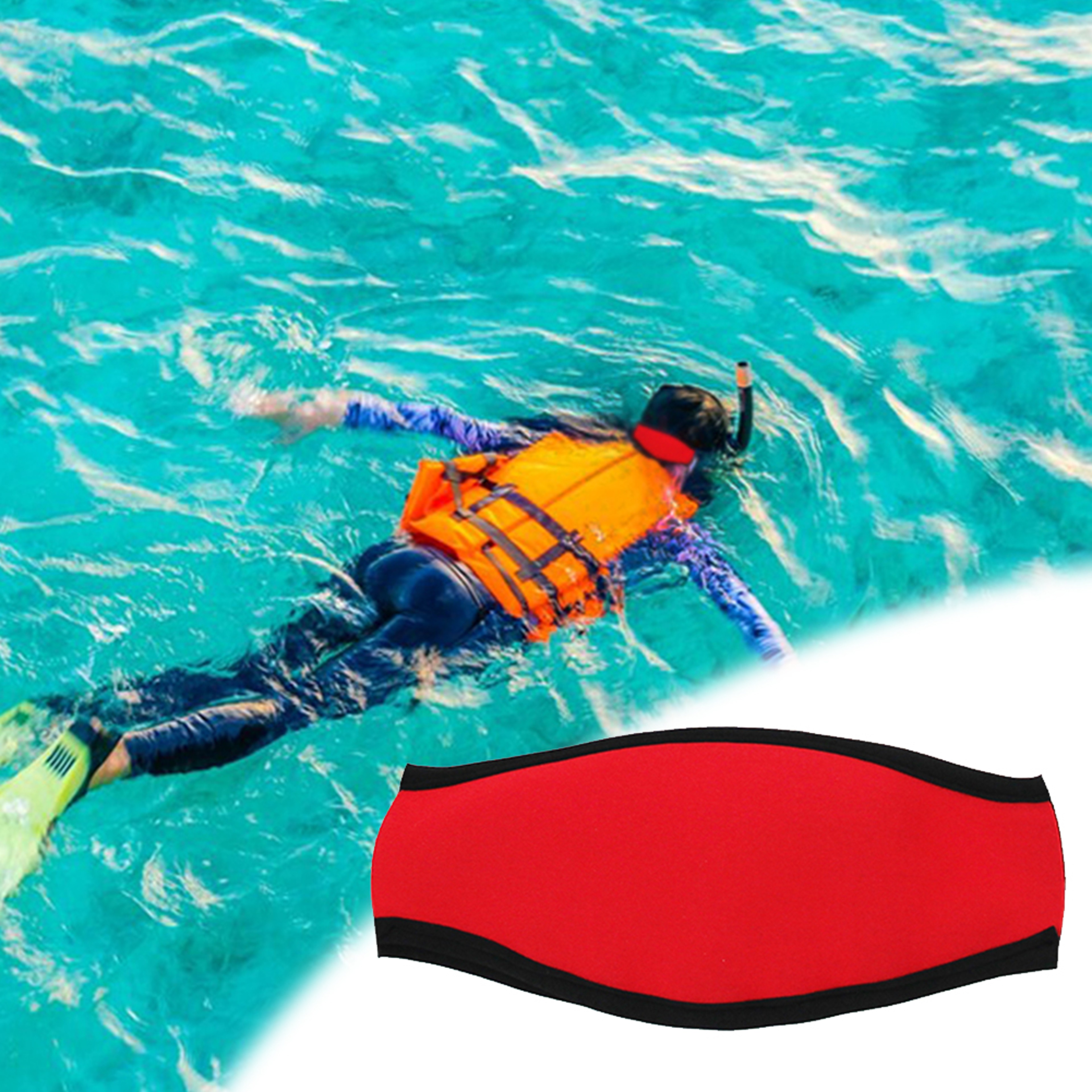 Non Slip Neoprene Diving Mask Strap Cover Adjustable Scuba Mask Strap For Snorkeling  Diving 2