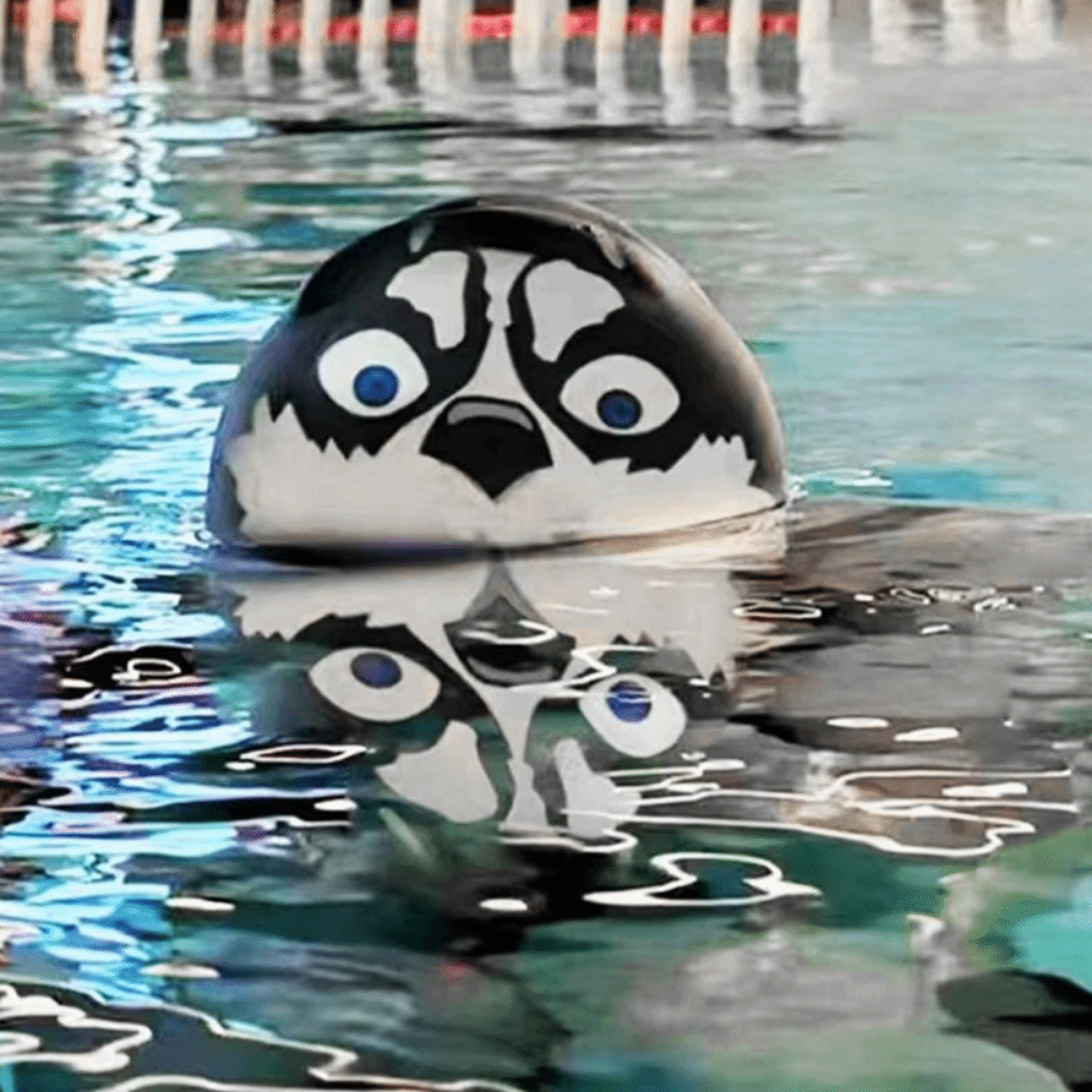 Funny Dog Silicone Swim Cap Waterproof Anti Slip Novelty Swimming Hat for Pool & Swim Training – view 5