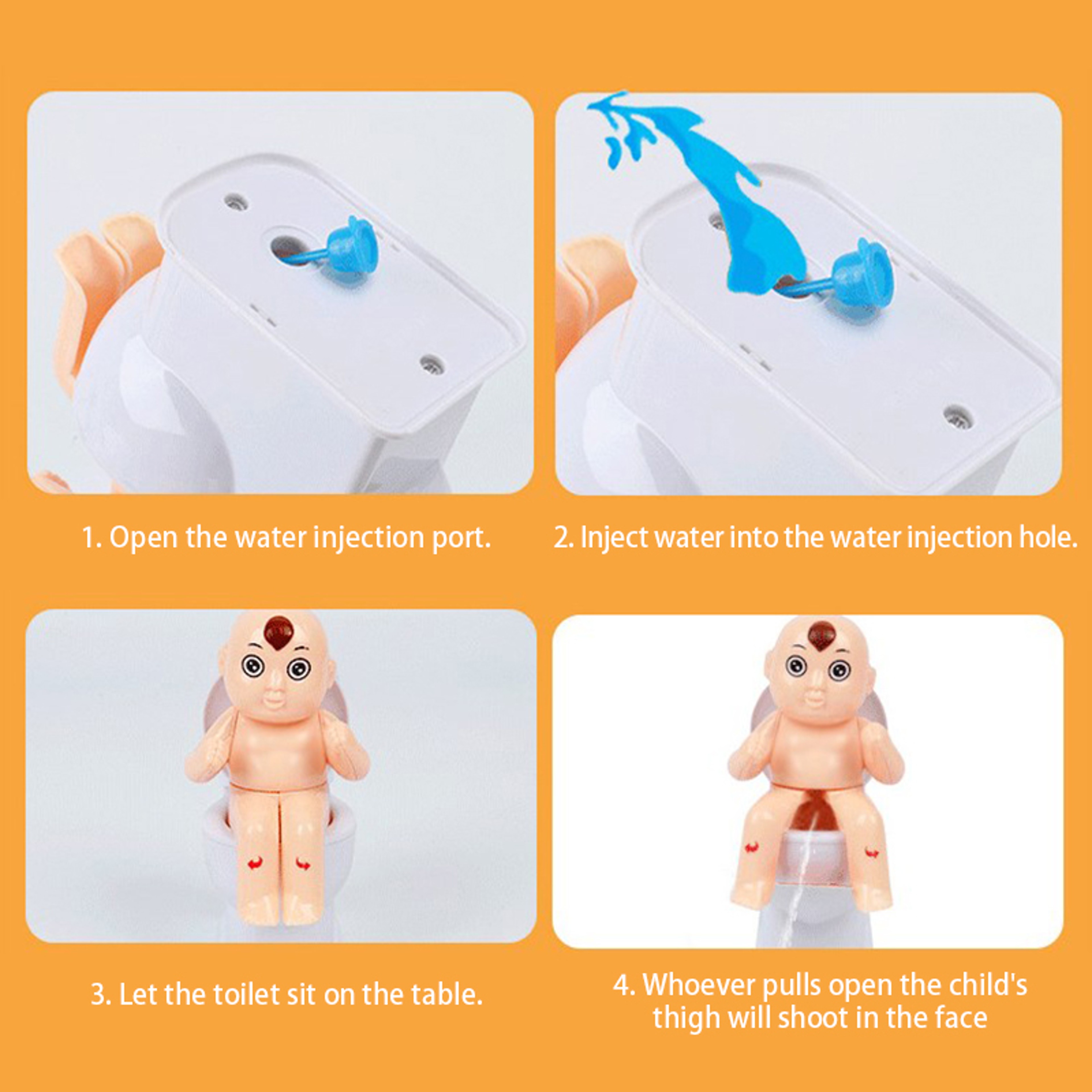 Funny Prank Squirt Toy Water Squirter Doll Novelty Gag Gift For Parties  Birthdays 4
