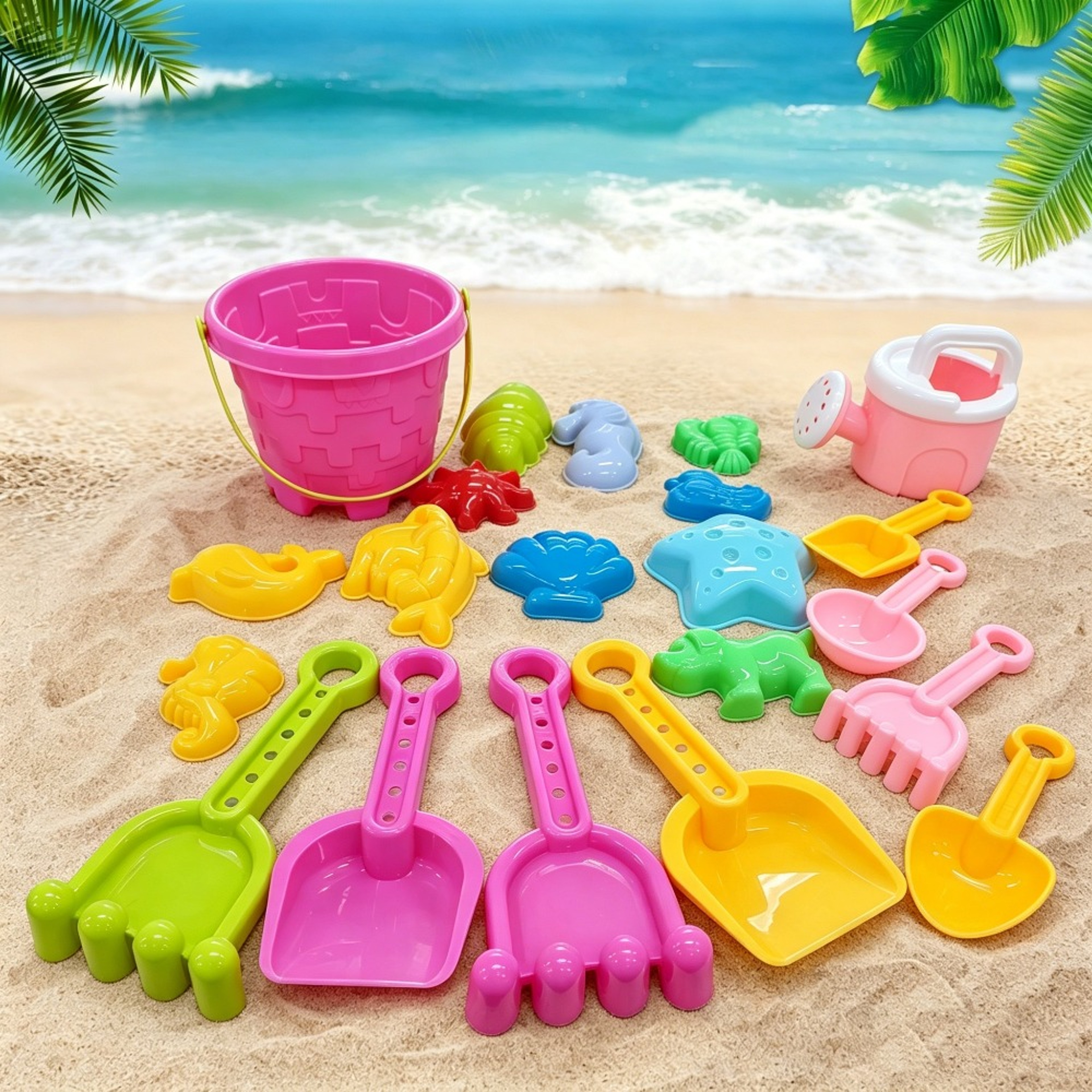 Kids Beach Toys Sand Digging Set Outdoor Water Play Beach Toy Set for Toddlers & Children – view 2