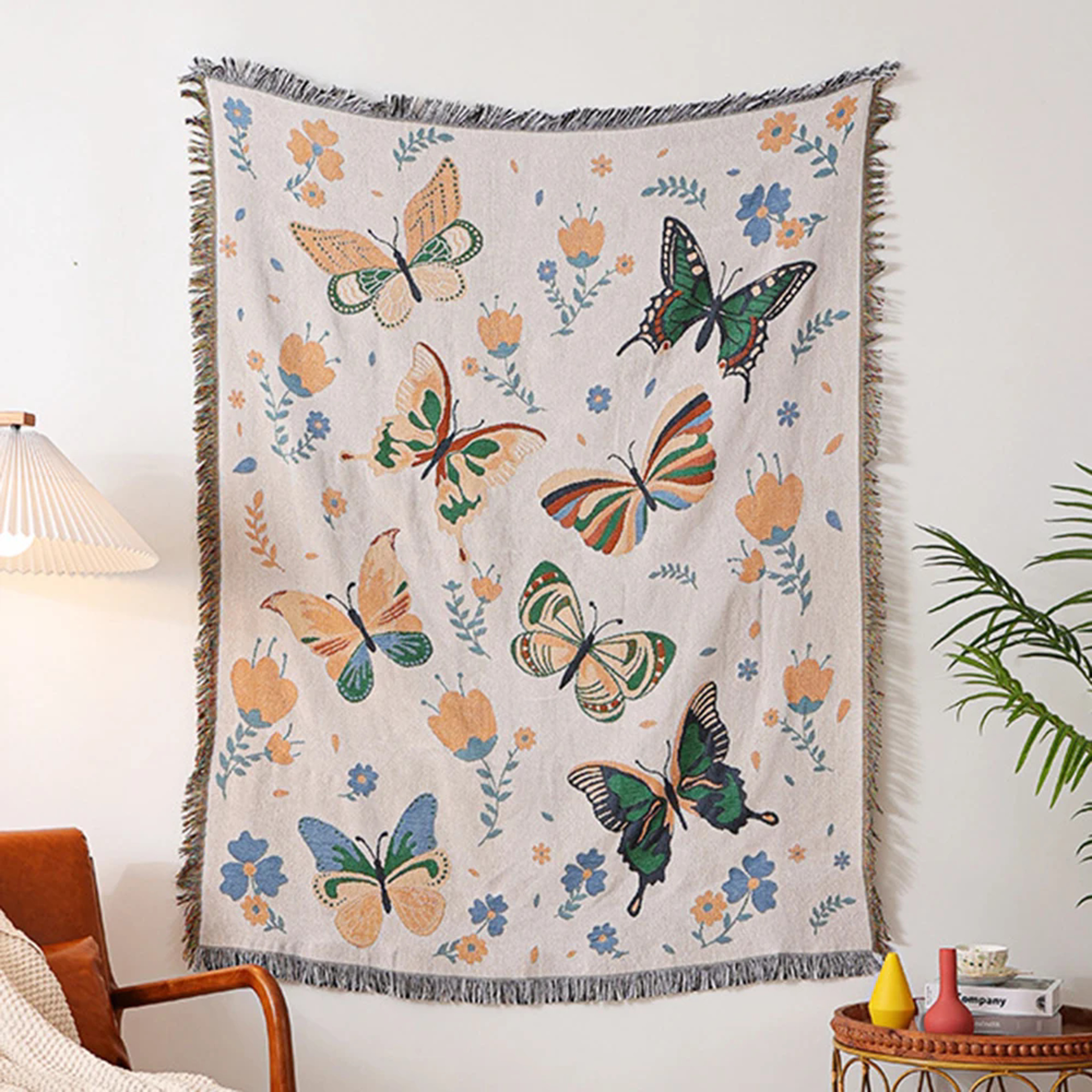 Leopard Throw Blanket With Tassels Soft Boho Throw Blanket For Sofa Bed  Beach 1
