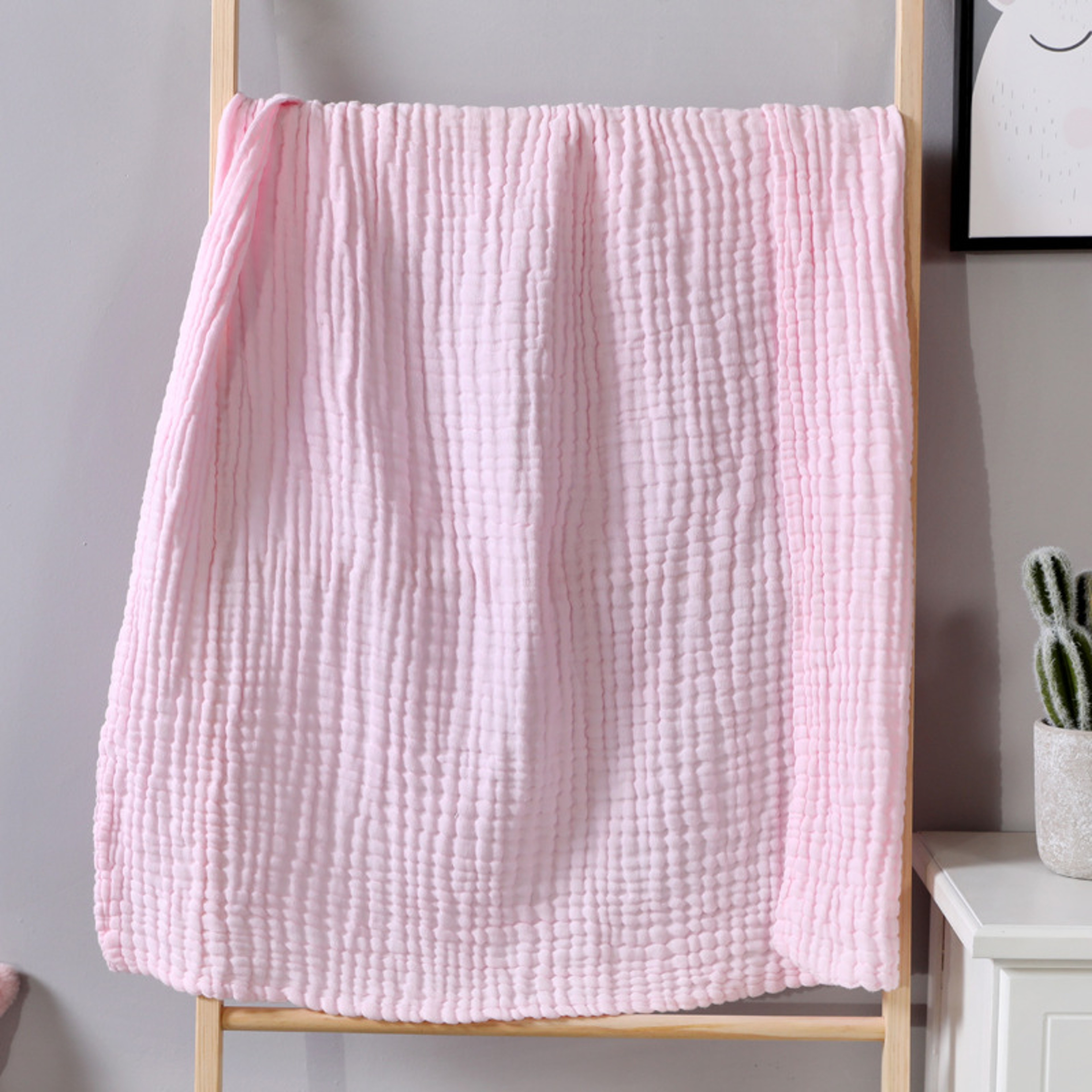 Ultra Soft Muslin Baby Blanket Cotton Gauze Baby Bath Towel  All Season Throw 2