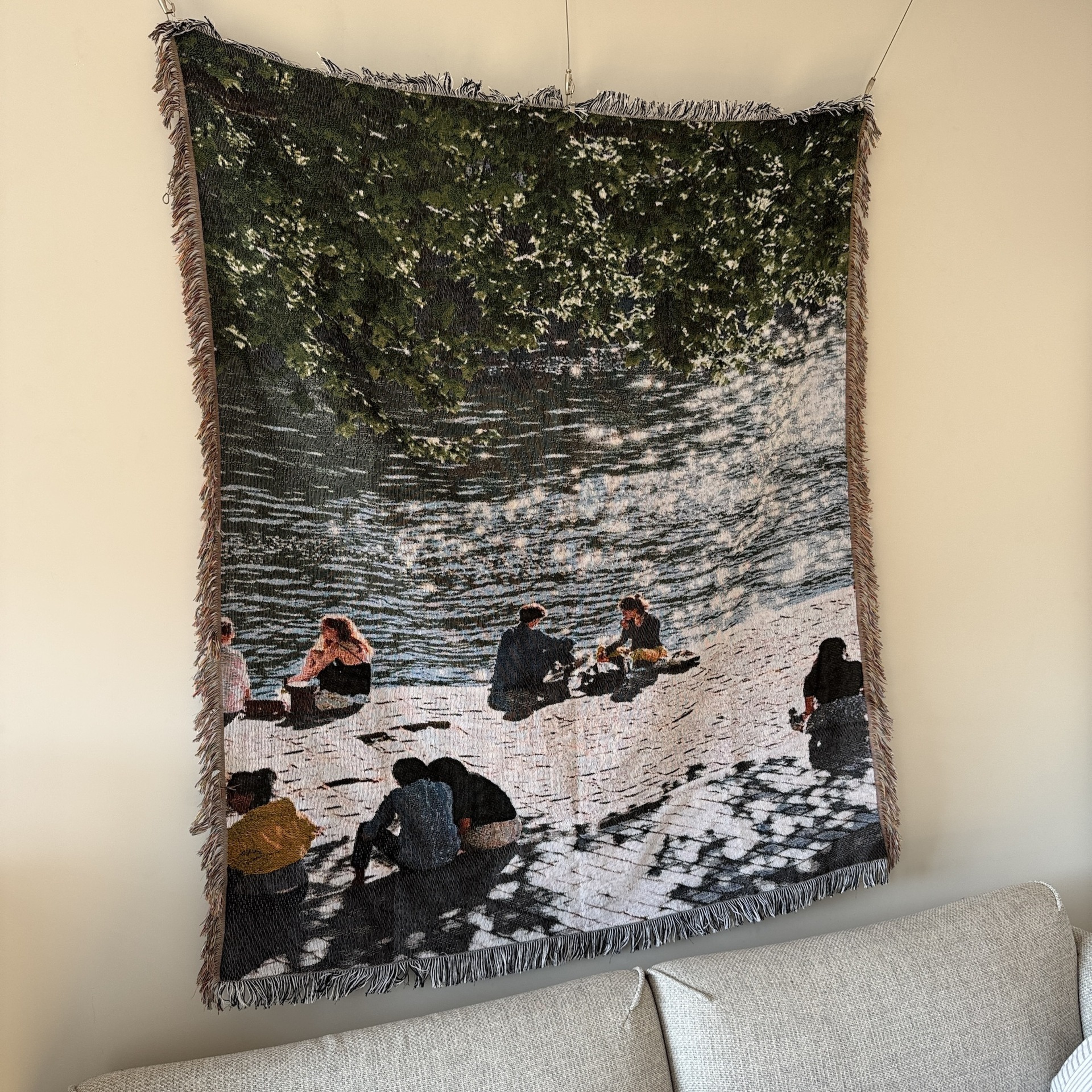 Nordic Scenic Throw Blanket Woven Tapestry Sofa Cover  Decorative Bedspread 2