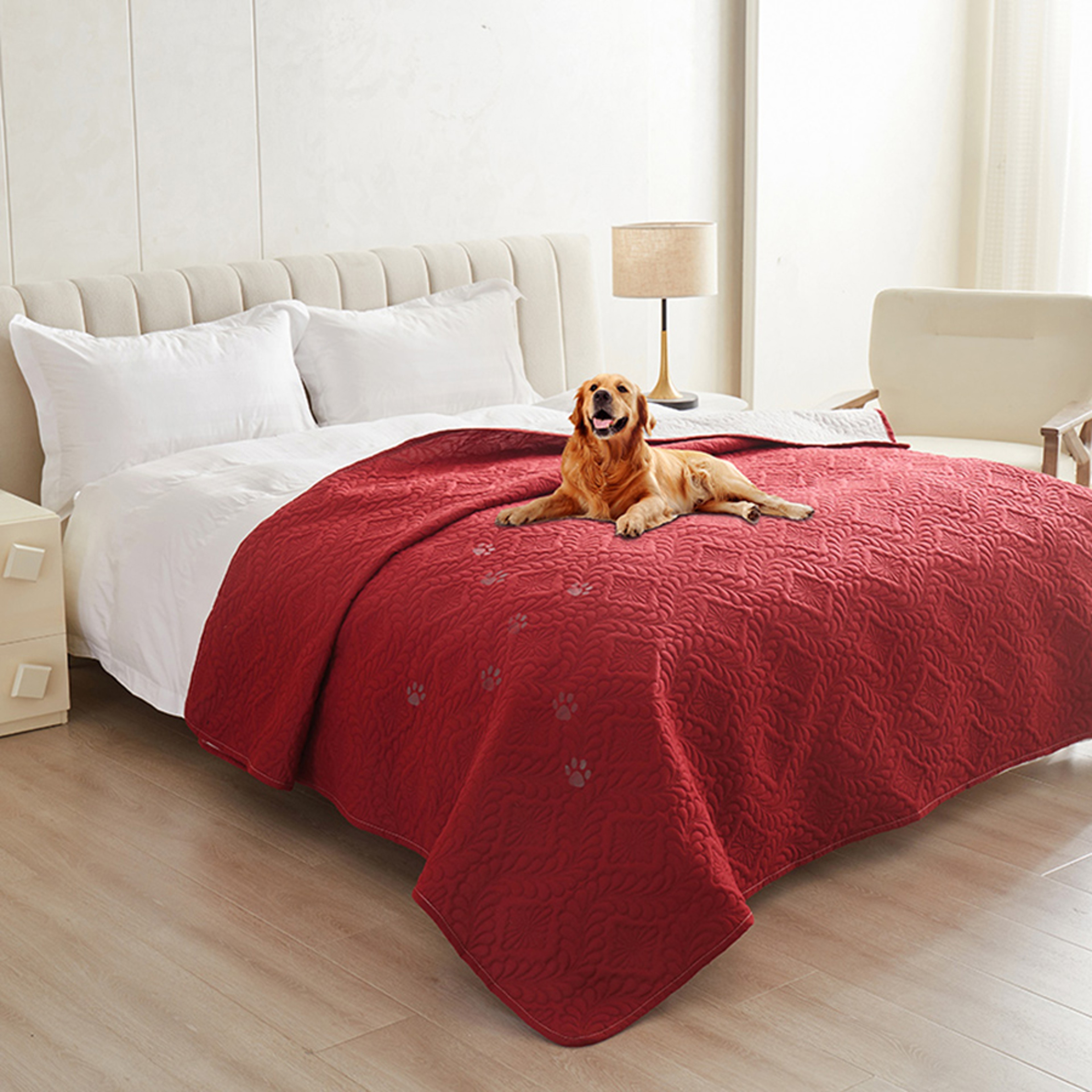 Waterproof Dog Bed Cover Non Slip Pet Furniture Protector Blanket For Beds  Couches 5