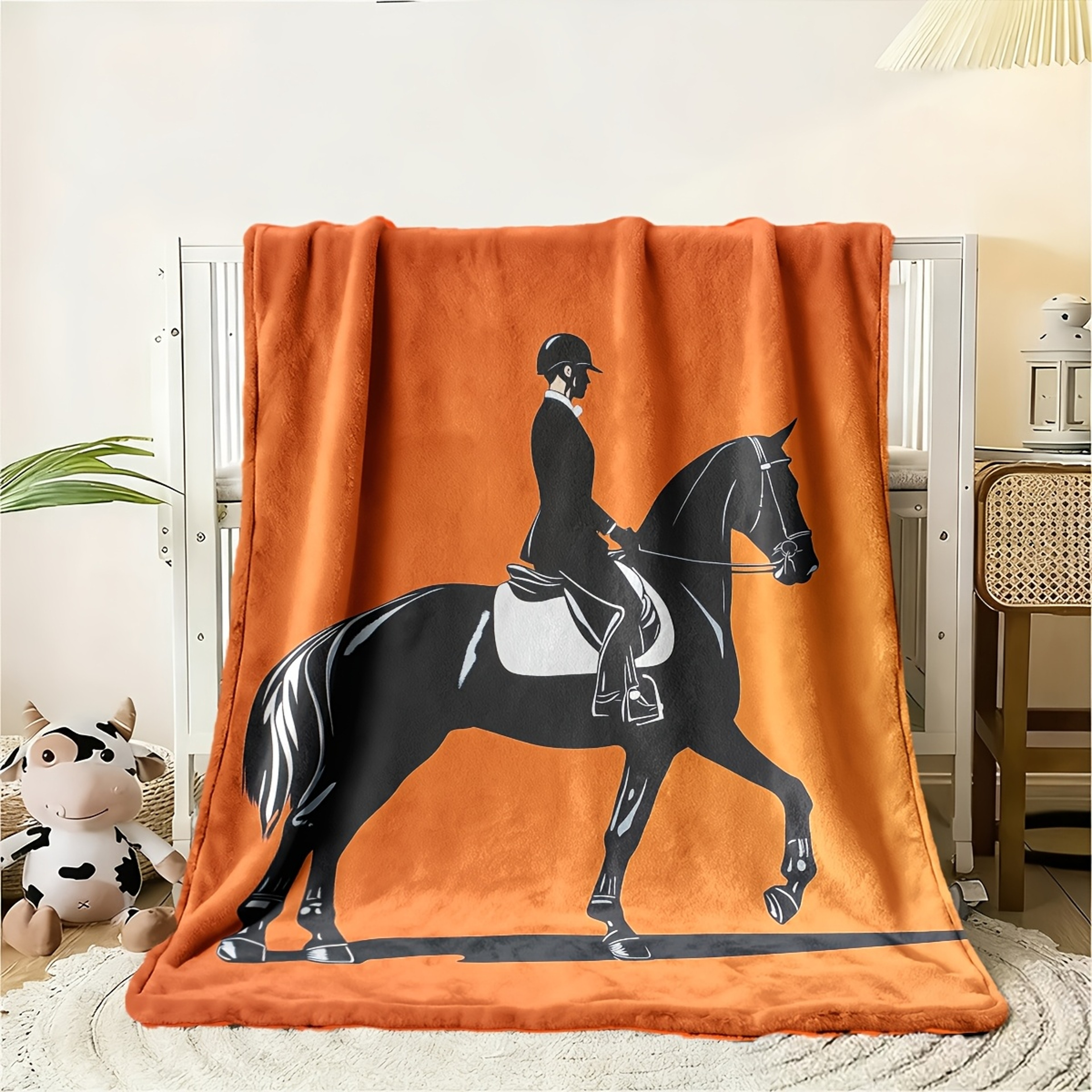 Horse Fleece Blanket Soft Equestrian Throw Blanket For Cozy Home Decor  Horse Lover Gift 4