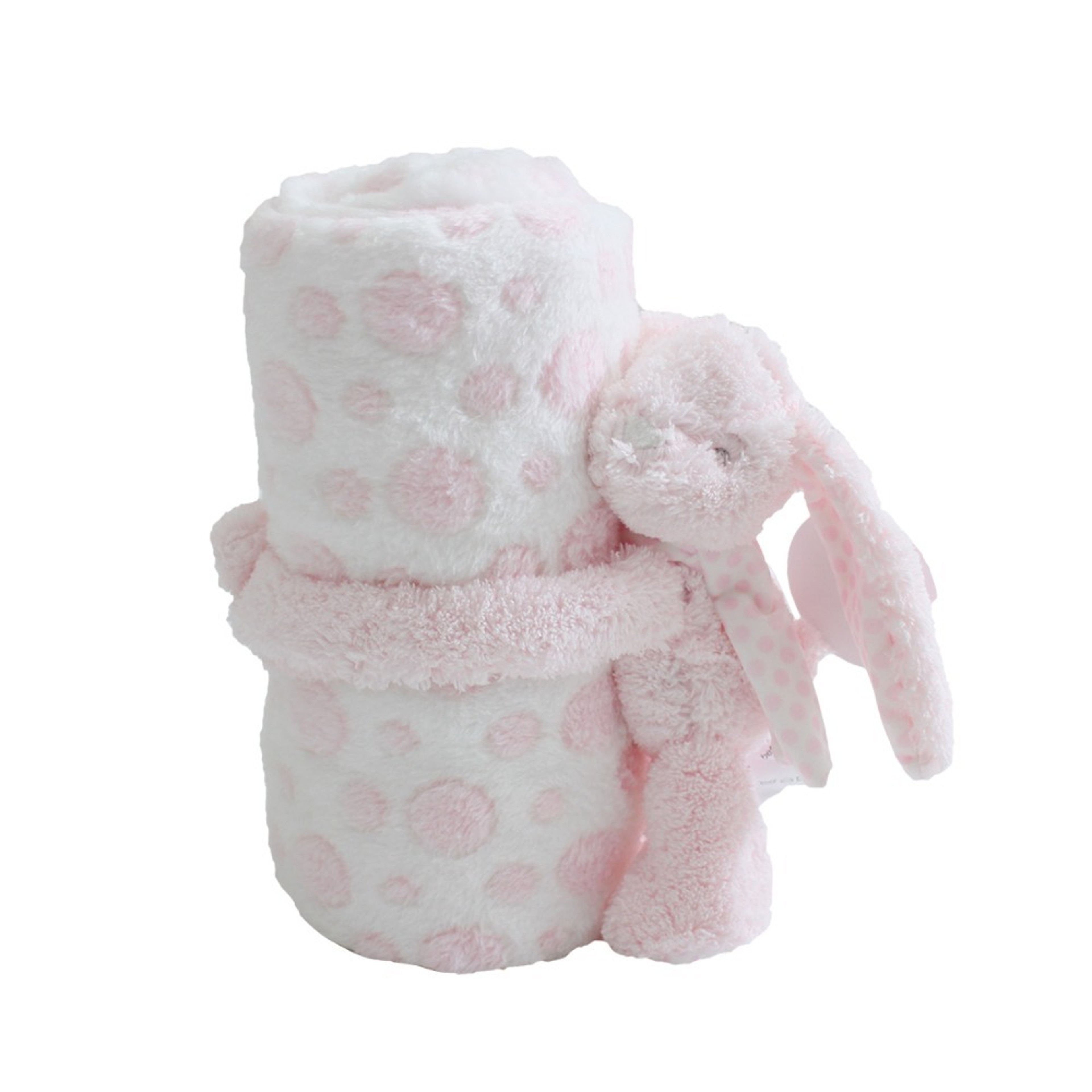 Soft Bunny Baby Blanket  Plush Toy Set Flannel Newborn Baby Blanket Gift 1