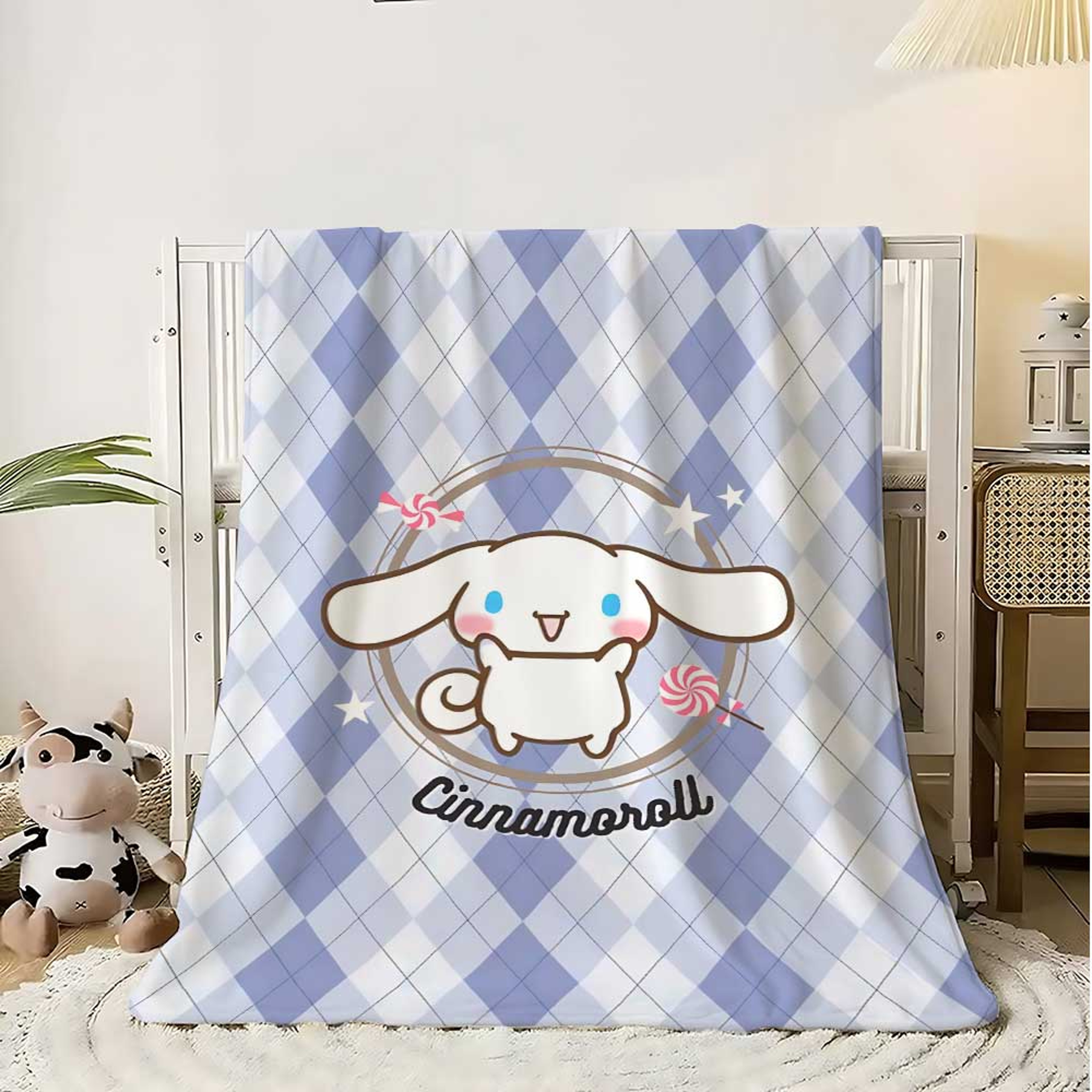 Cinnamoroll Kawaii Throw Blanket Soft Flannel Fleece Blanket for Bed, Sofa & Travel – view 1