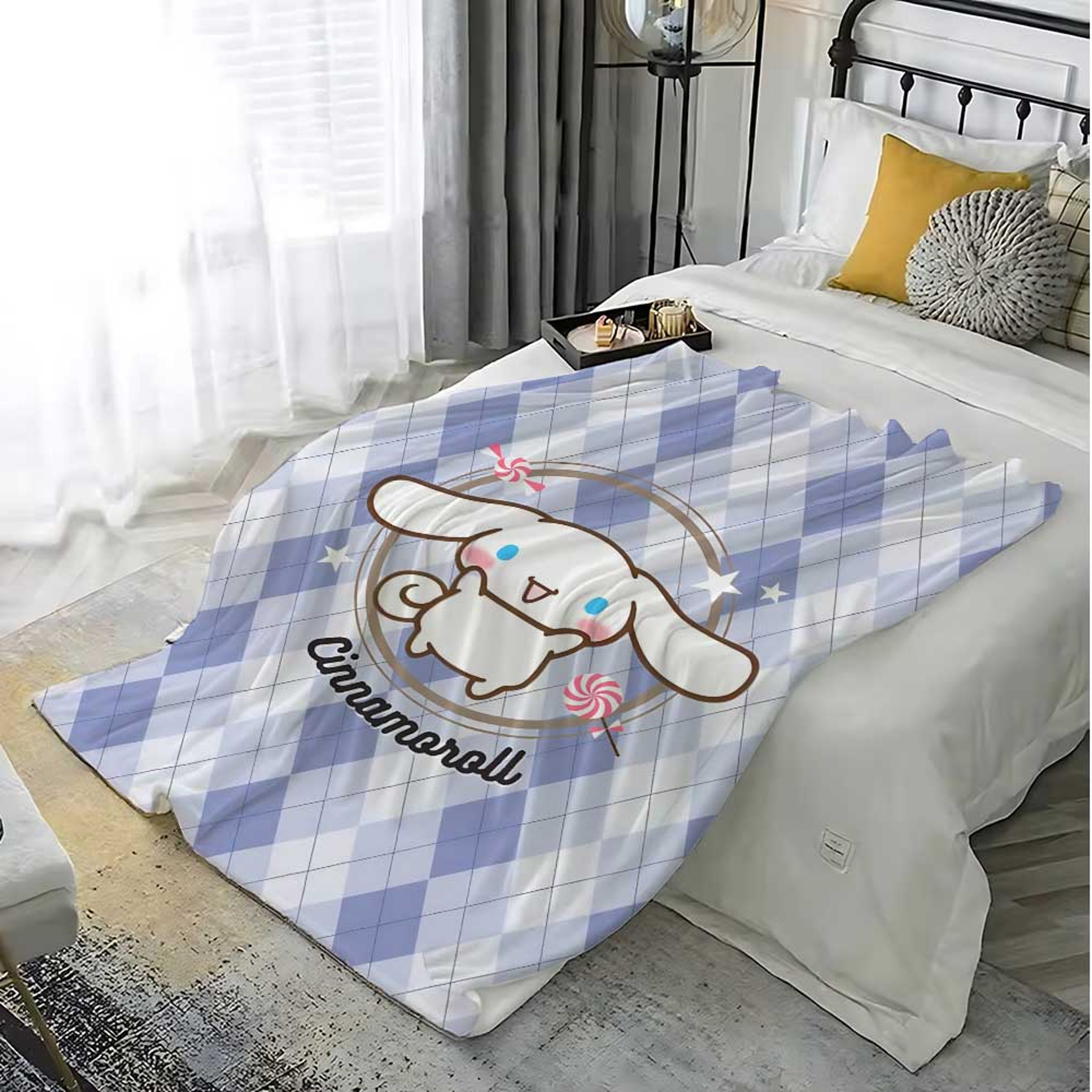 Cinnamoroll Kawaii Throw Blanket Soft Flannel Fleece Blanket for Bed, Sofa & Travel – view 4