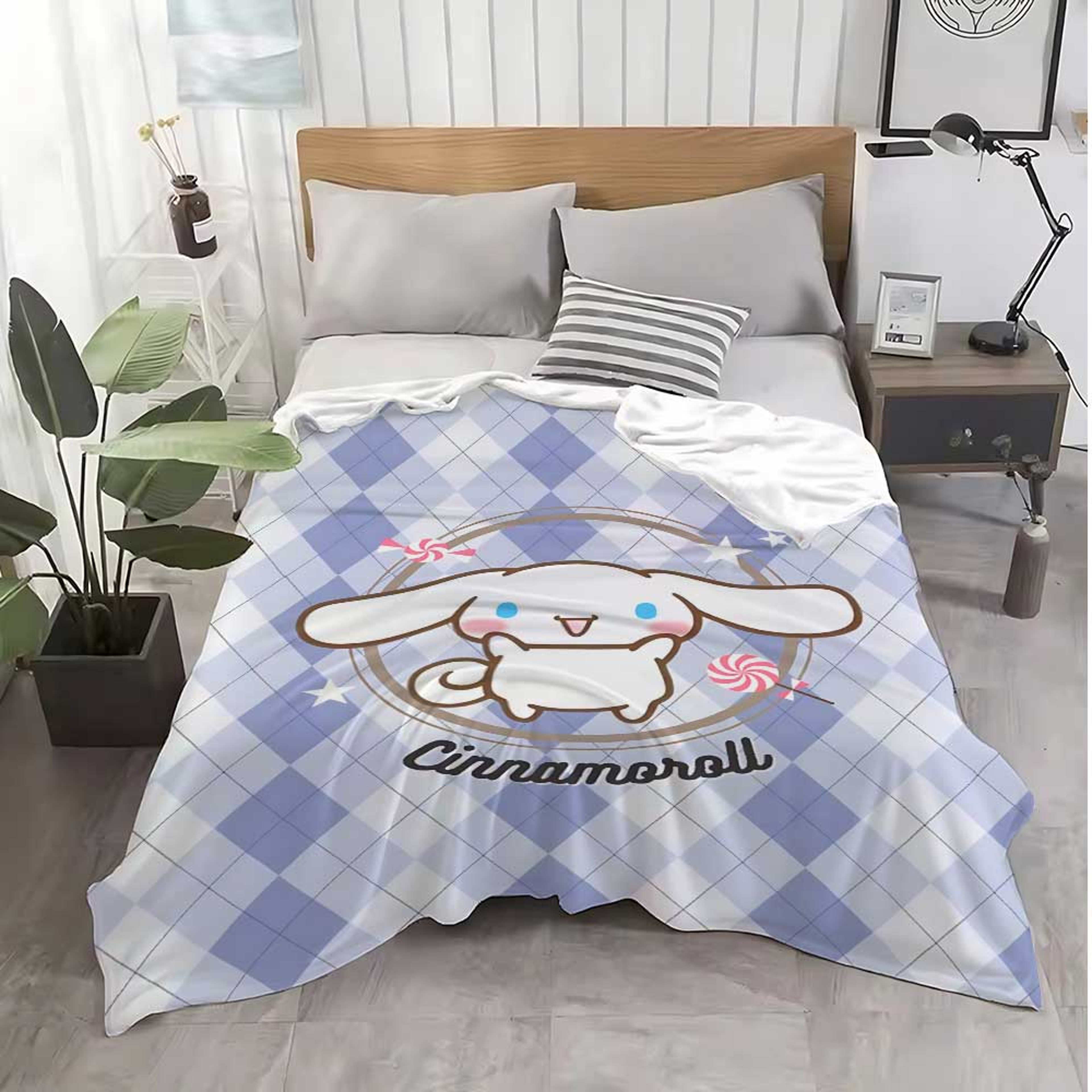 Cinnamoroll Kawaii Throw Blanket Soft Flannel Fleece Blanket for Bed, Sofa & Travel – view 5
