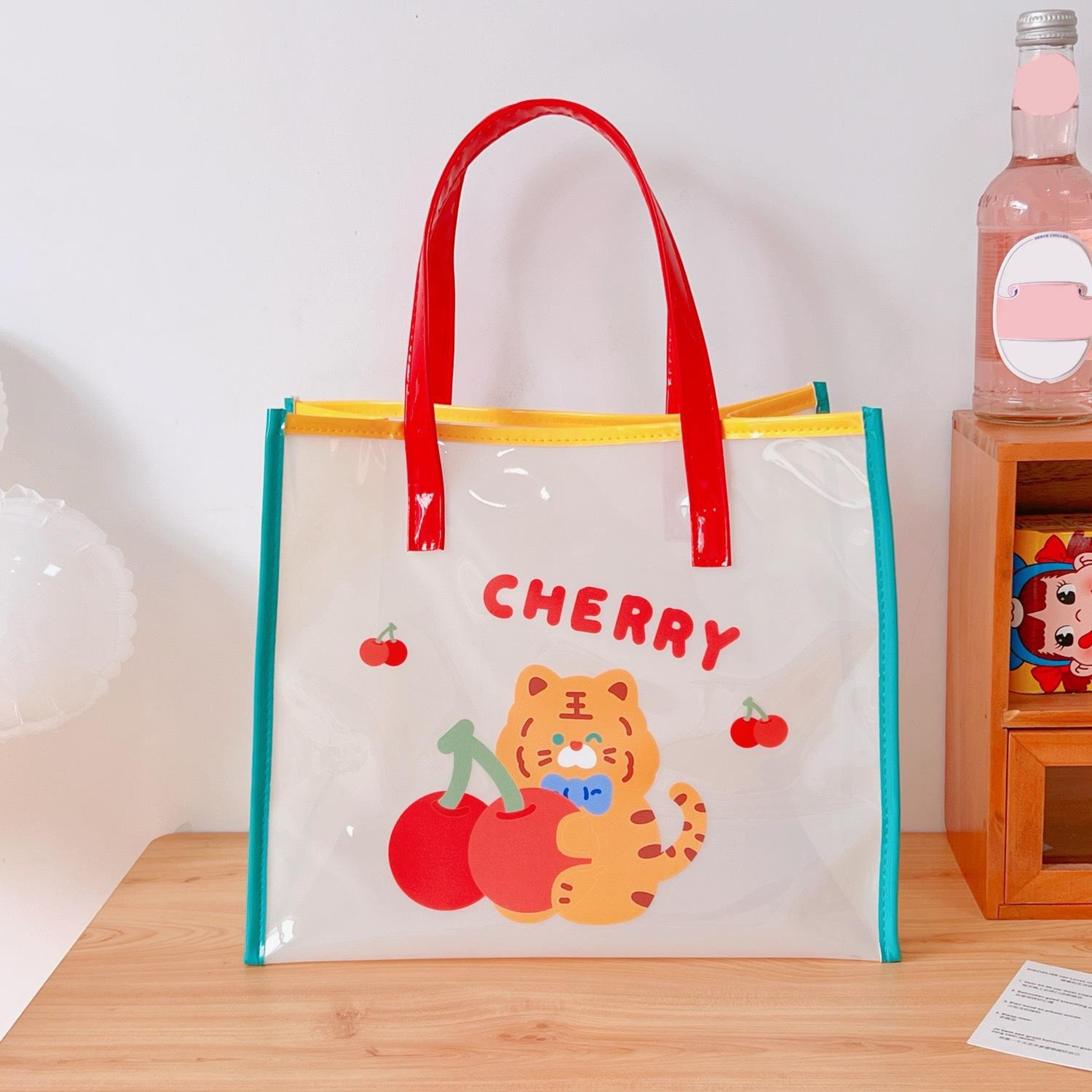 Transparent Jelly Shoulder Bag For Girls With Cartoon Rabbit Design 3