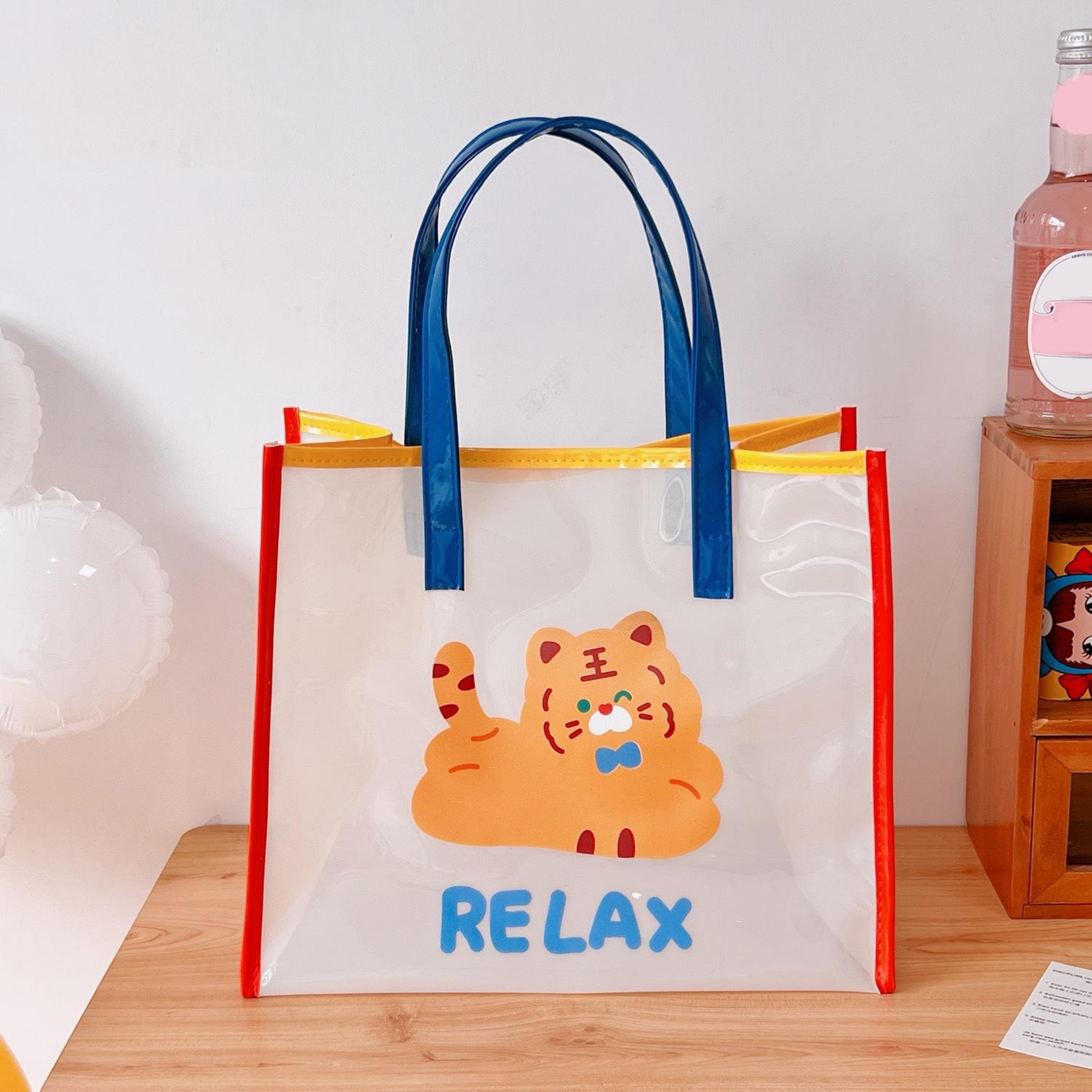 Transparent Jelly Shoulder Bag For Girls With Cartoon Rabbit Design 2