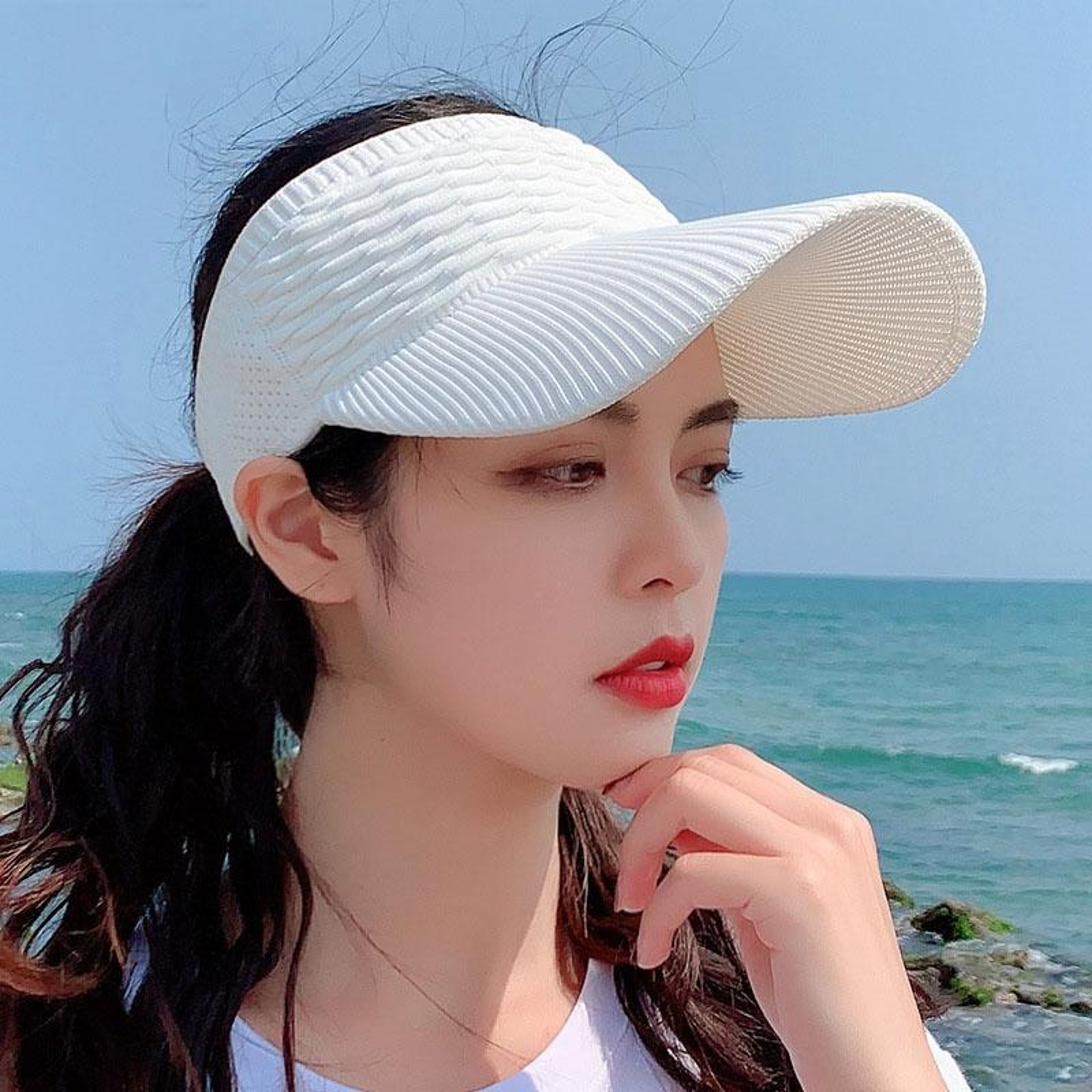 Womens Outdoor Baseball Cap with Sun Shielding Brim and Lightweight Polyester – view 64