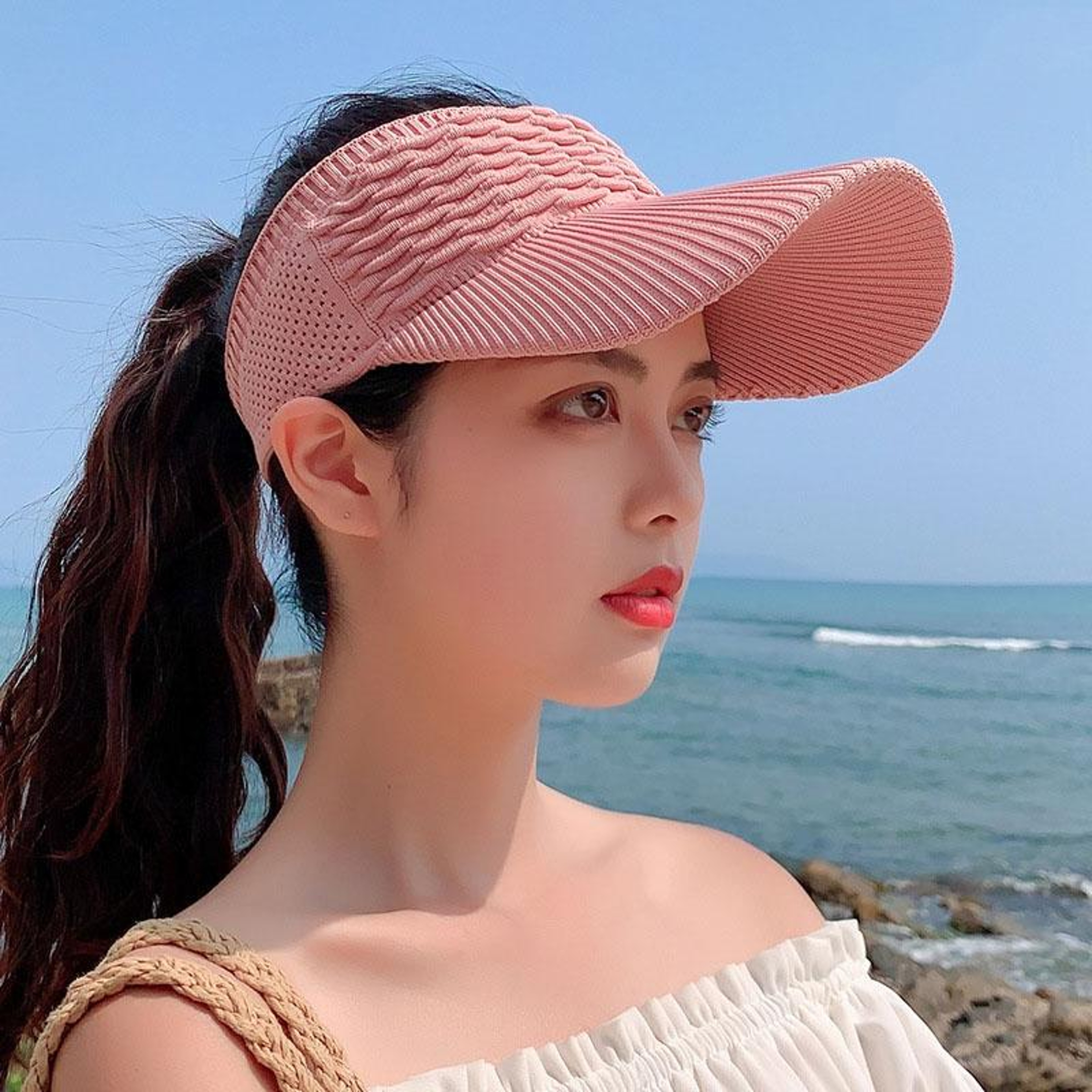 Womens Outdoor Baseball Cap with Sun Shielding Brim and Lightweight Polyester – view 65