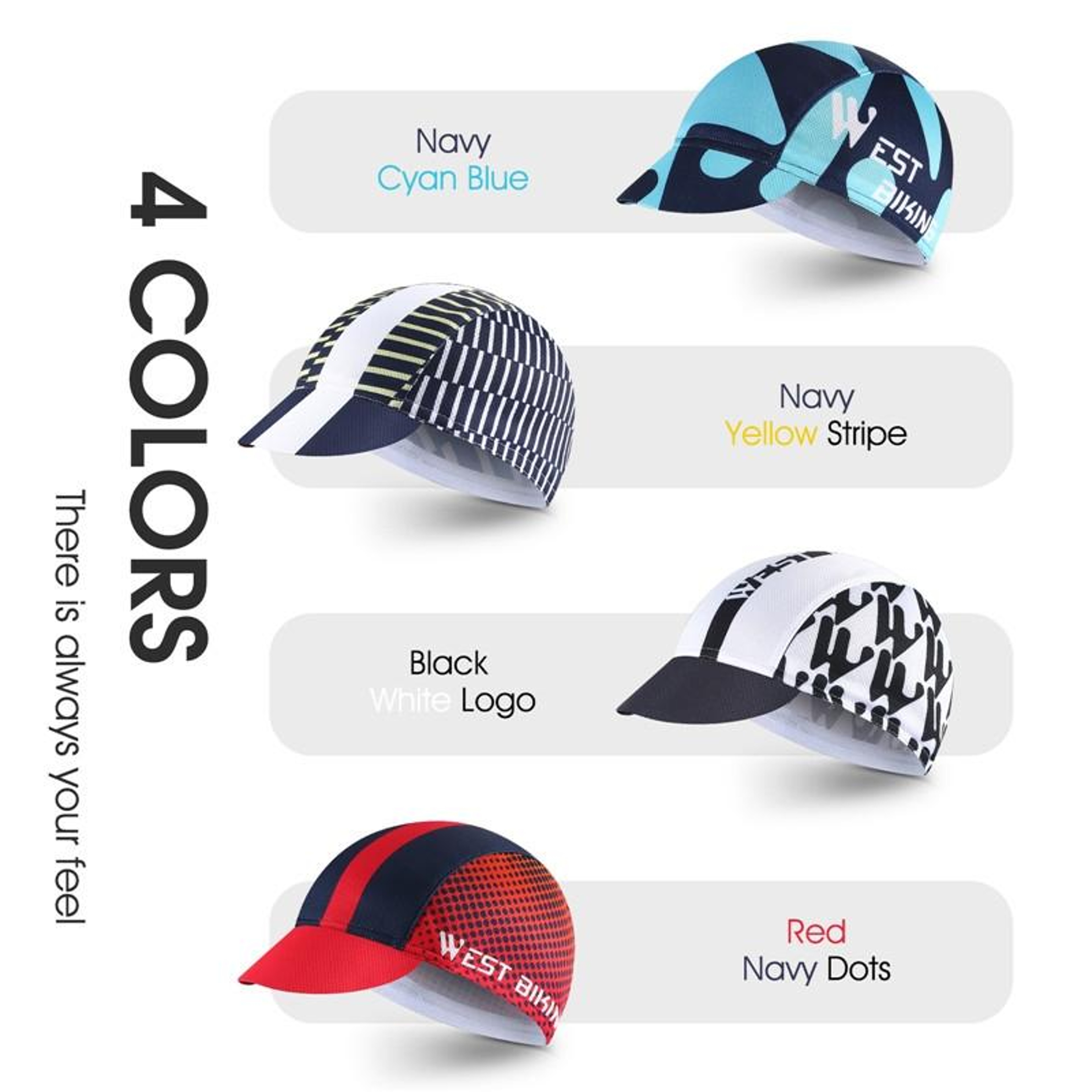 Cycling Sun Protection Cap with Breathable Mesh and Adjustable Fit – view 2
