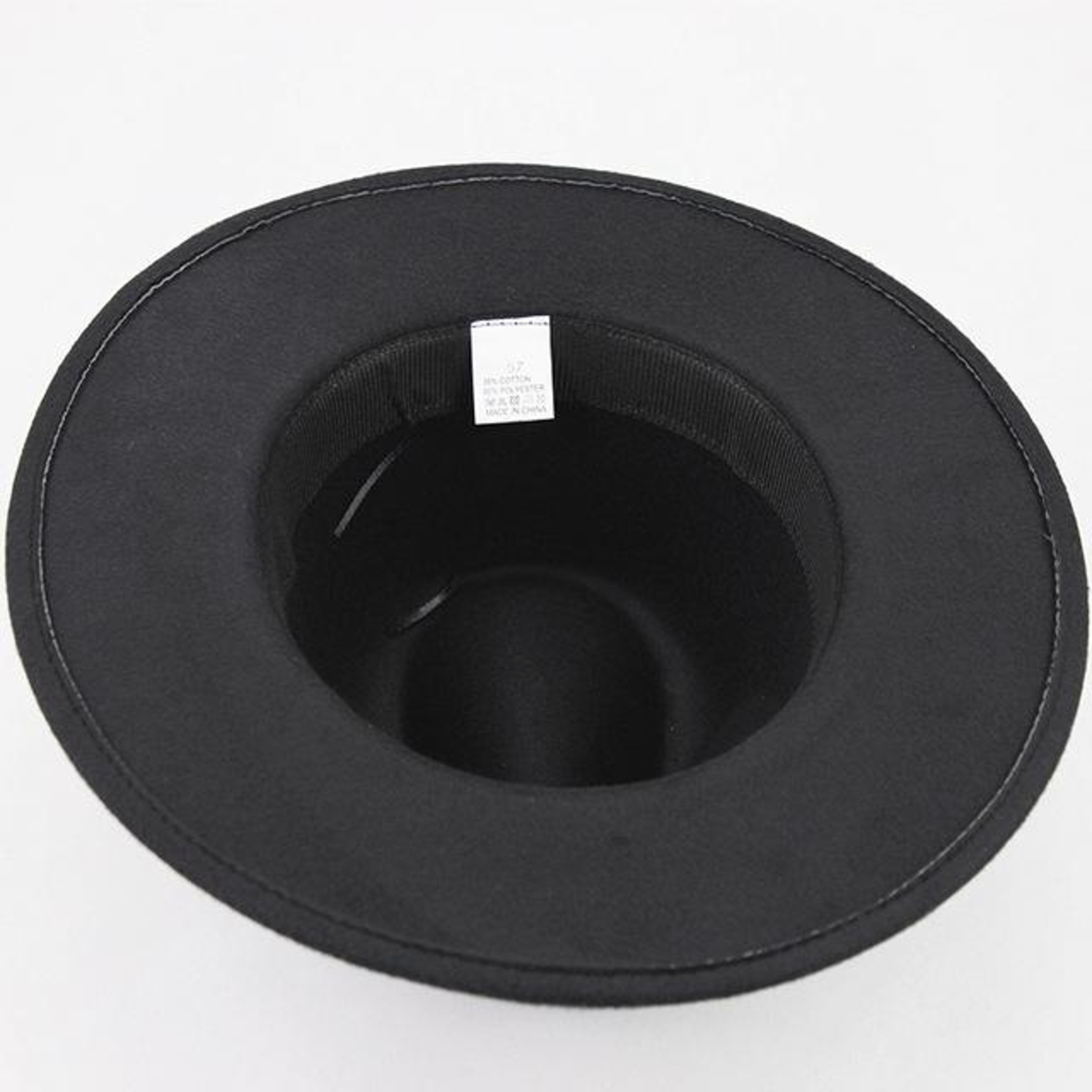 Mens Retro British Wool Jazz Cap with Wide Brim – view 4