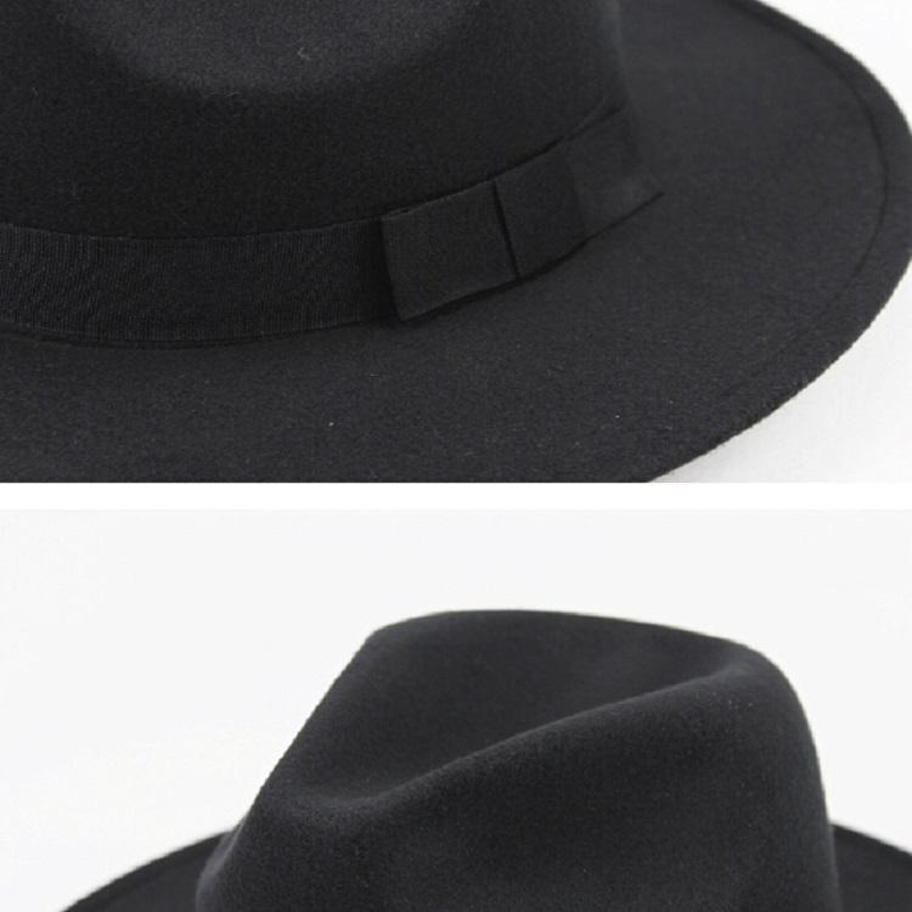 Mens Retro British Wool Jazz Cap with Wide Brim – view 8