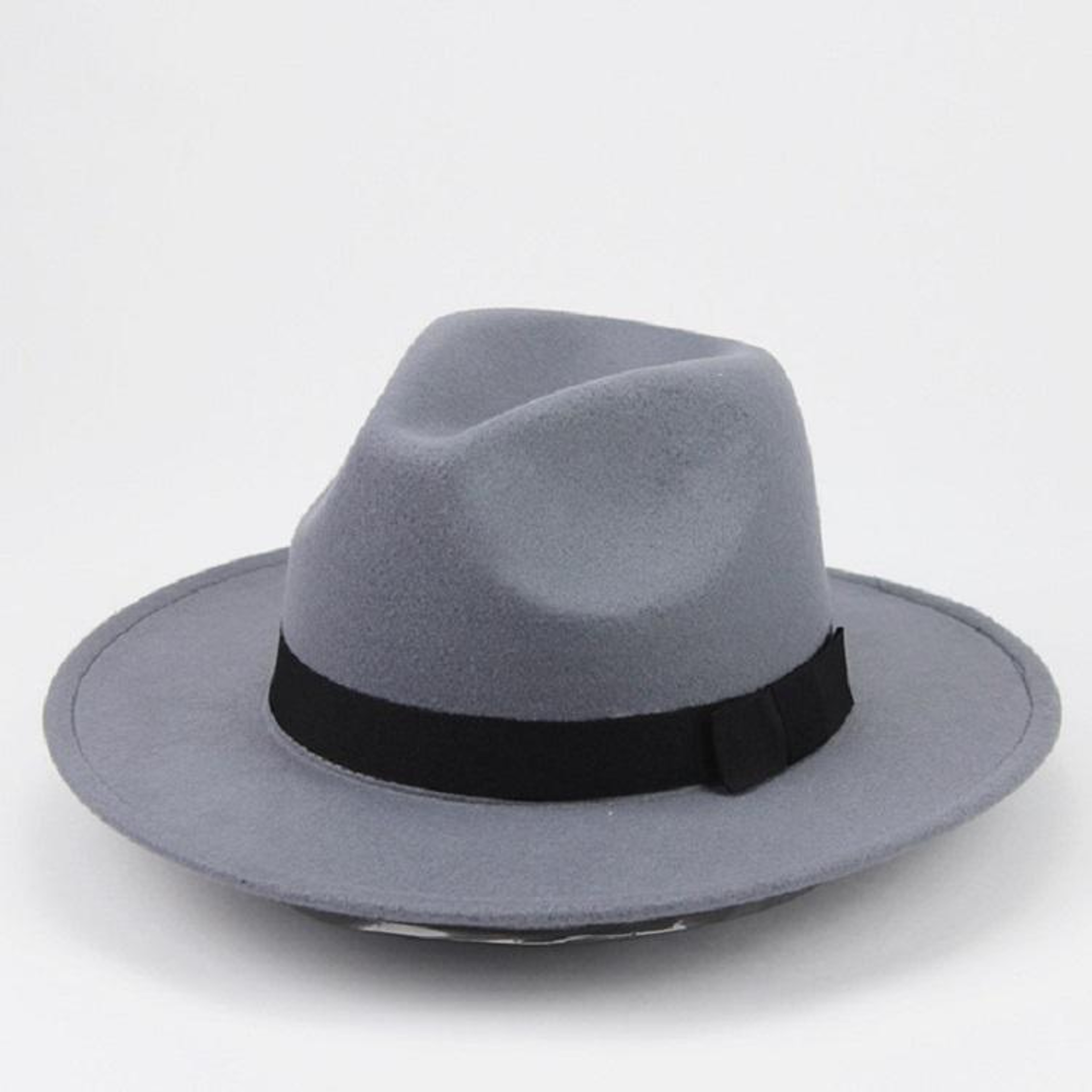 Mens Retro British Wool Jazz Cap with Wide Brim – view 11