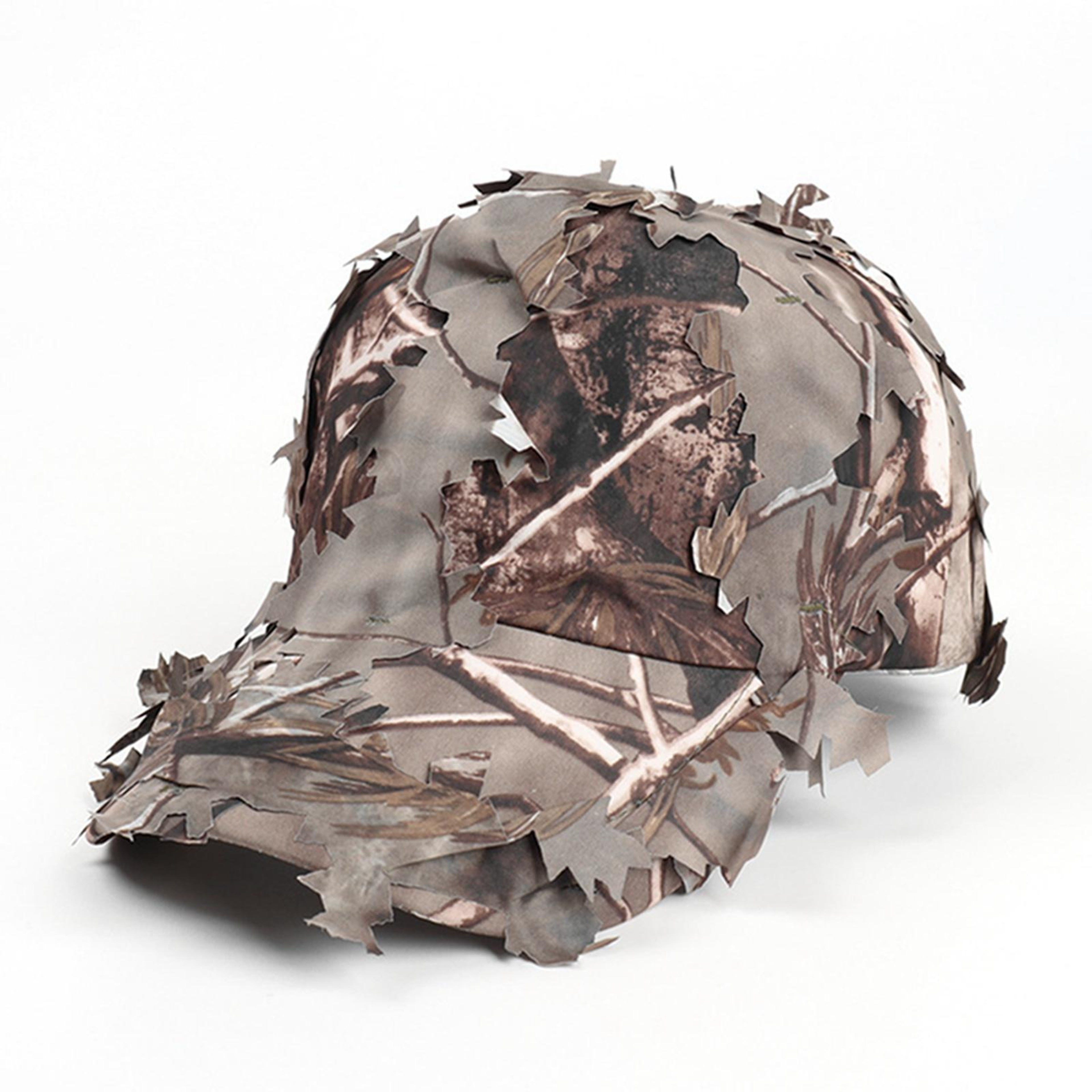 Outdoor Camouflage Baseball Cap with 3D Leaf Design and Curved Brim – view 10