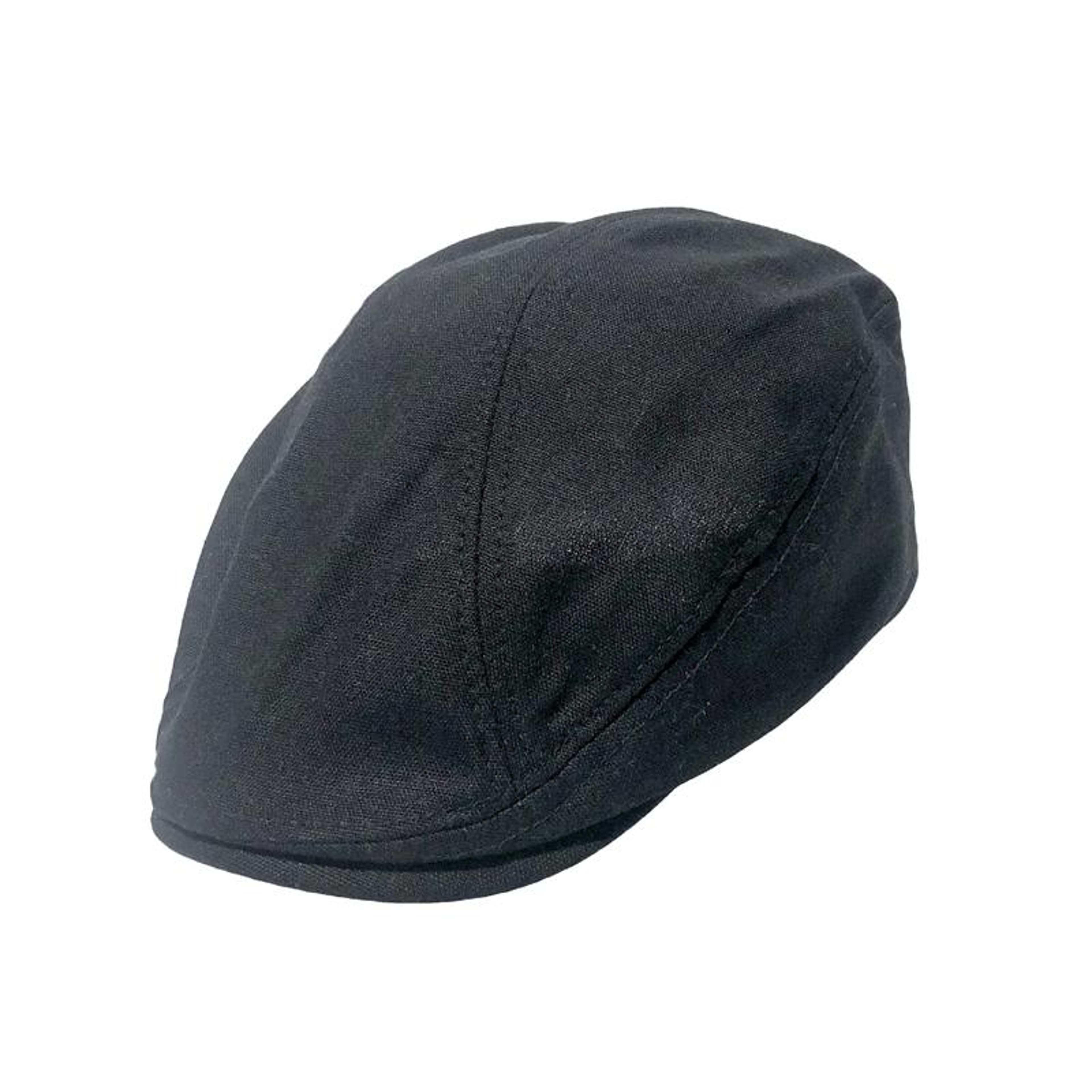 Retro Linen Forward Cap for Men and Women in Black – view 5