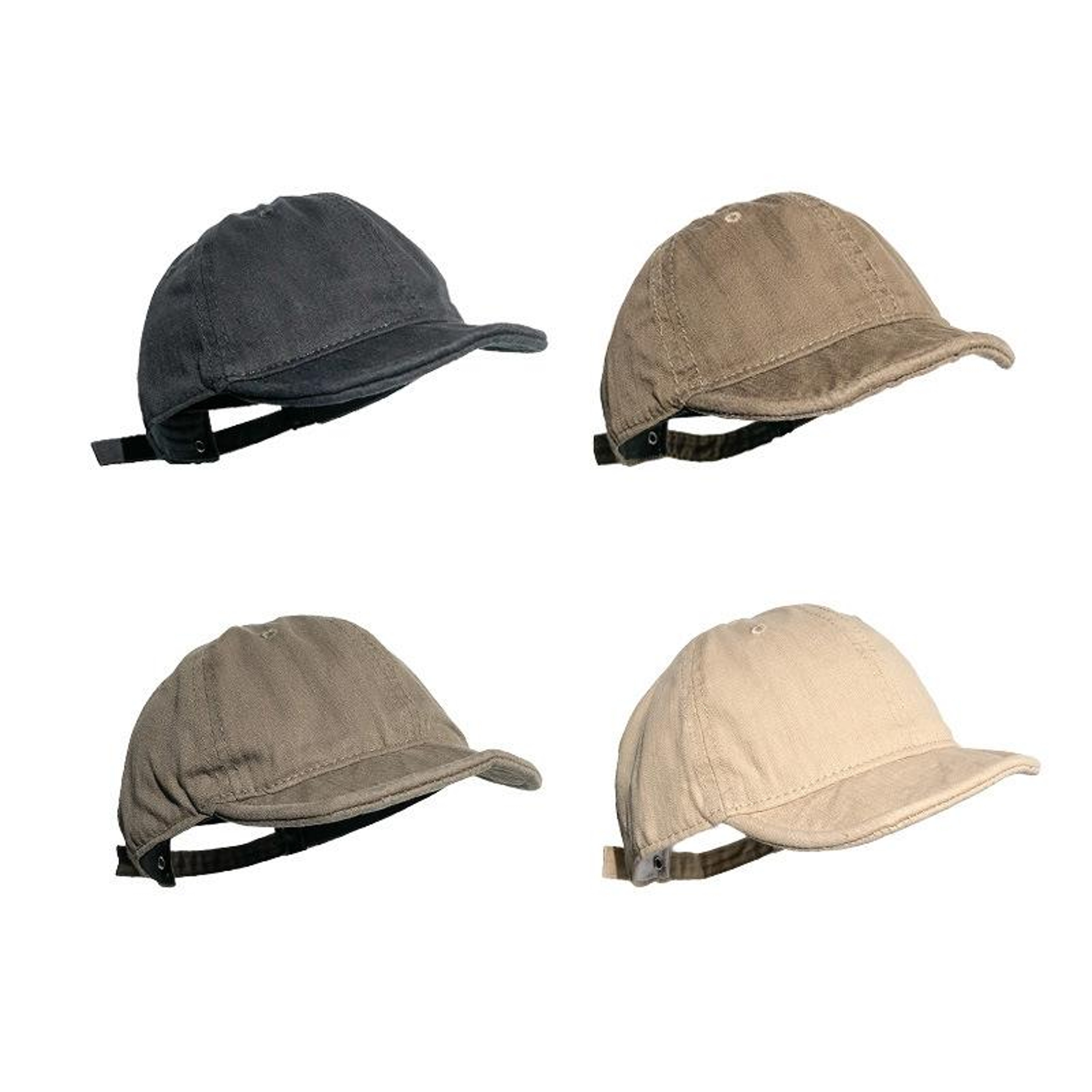 Vintage Distressed Baseball Cap with Short Brim for Men and Women – view 2