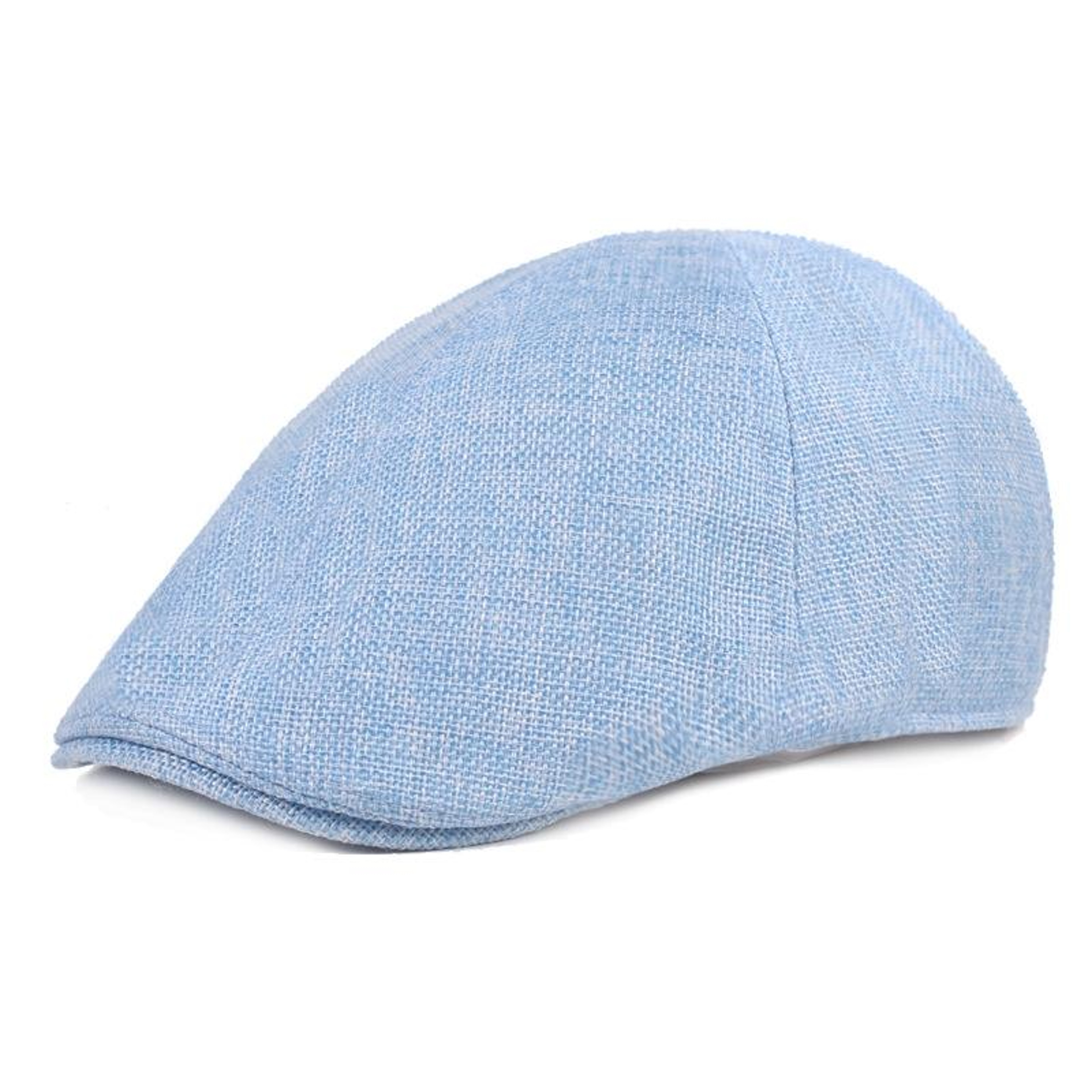 Mens Cotton Linen Newsboy Cap for Spring Summer and Fall – view 3