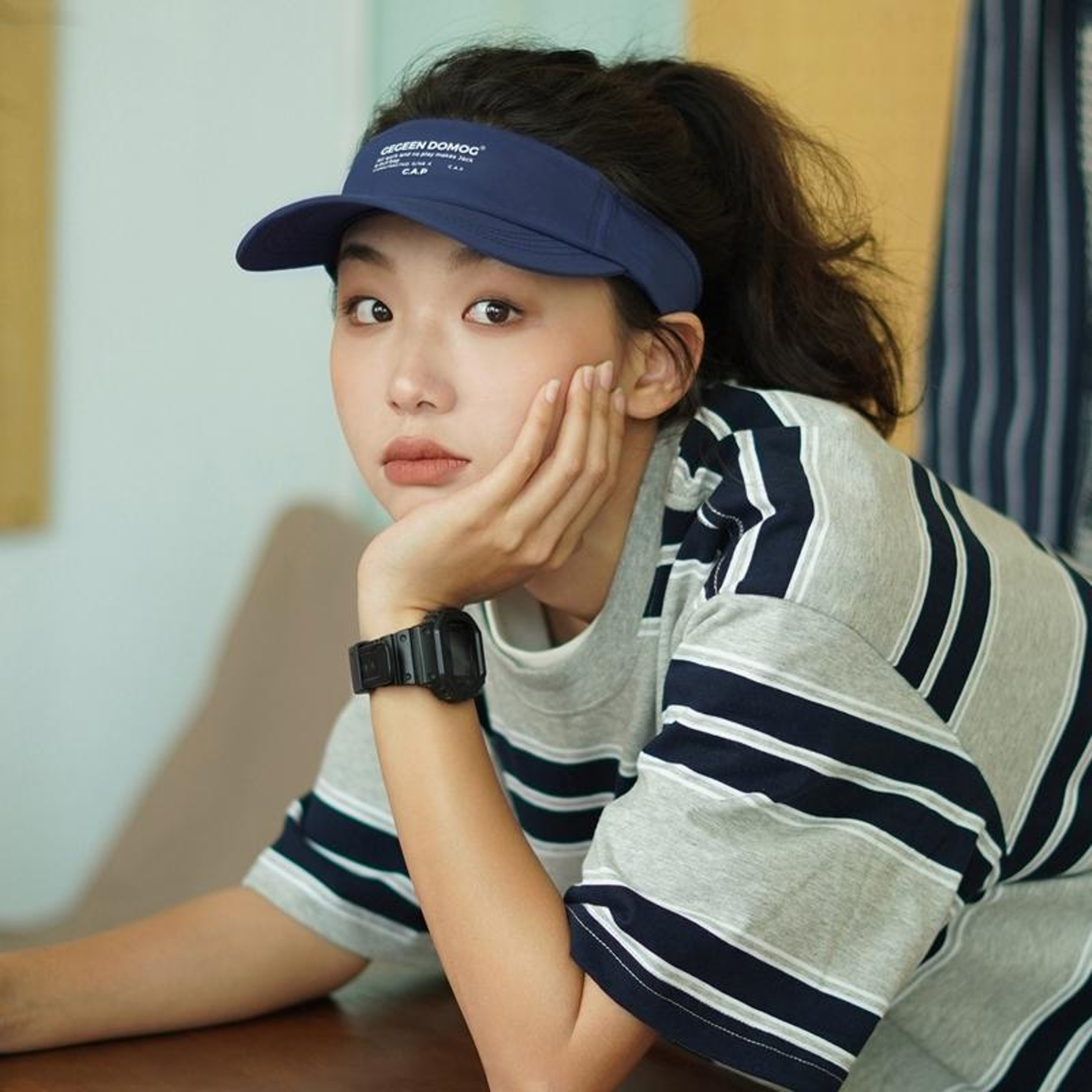 Summer Quick Dry Open Top Sports Hat with Curved Brim – view 10