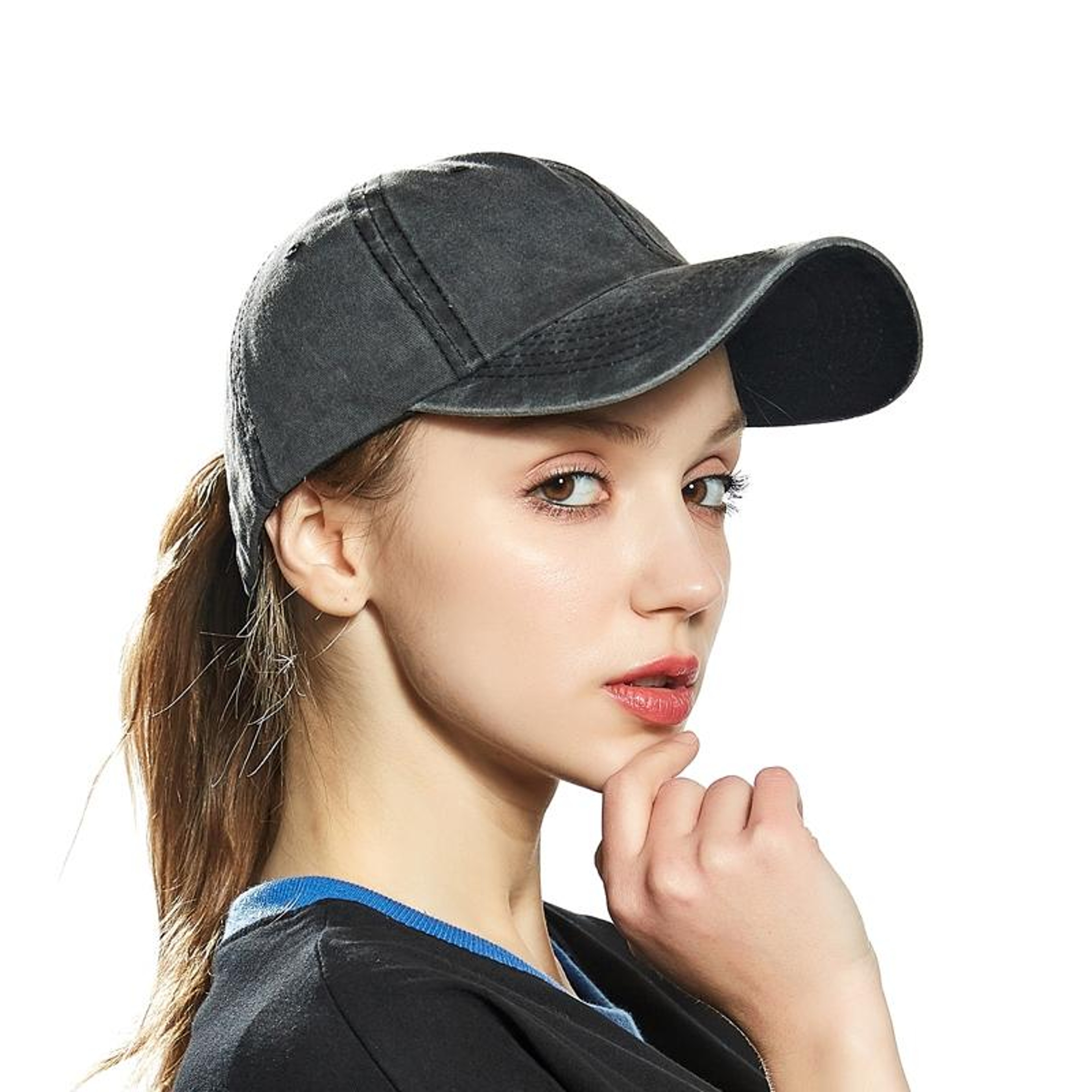 Womens Cotton Baseball Cap with Adjustable Fit for Casual Wear – view 13