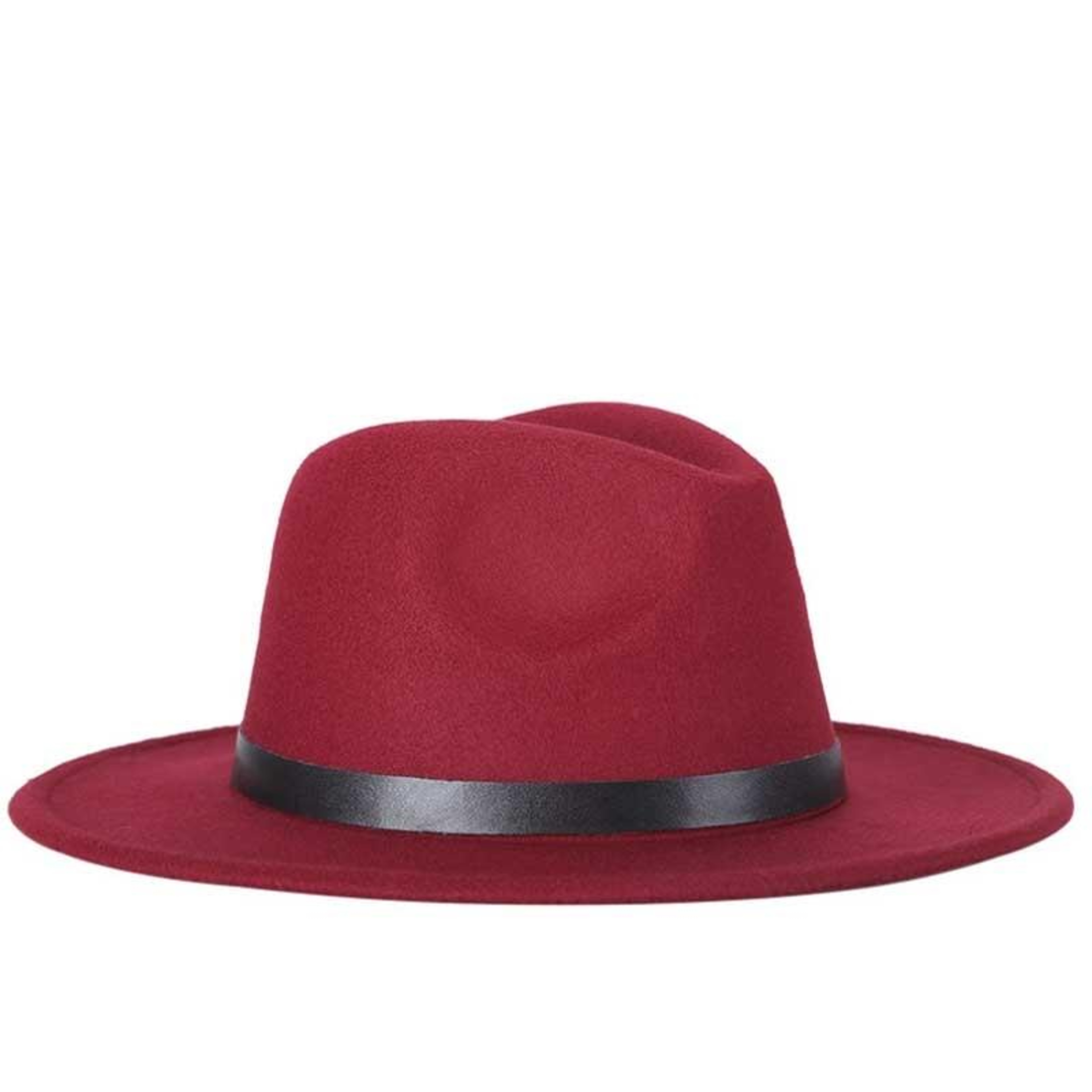 Mens Wool Blend Fedora Hat with Casual Jazz Style – view 2