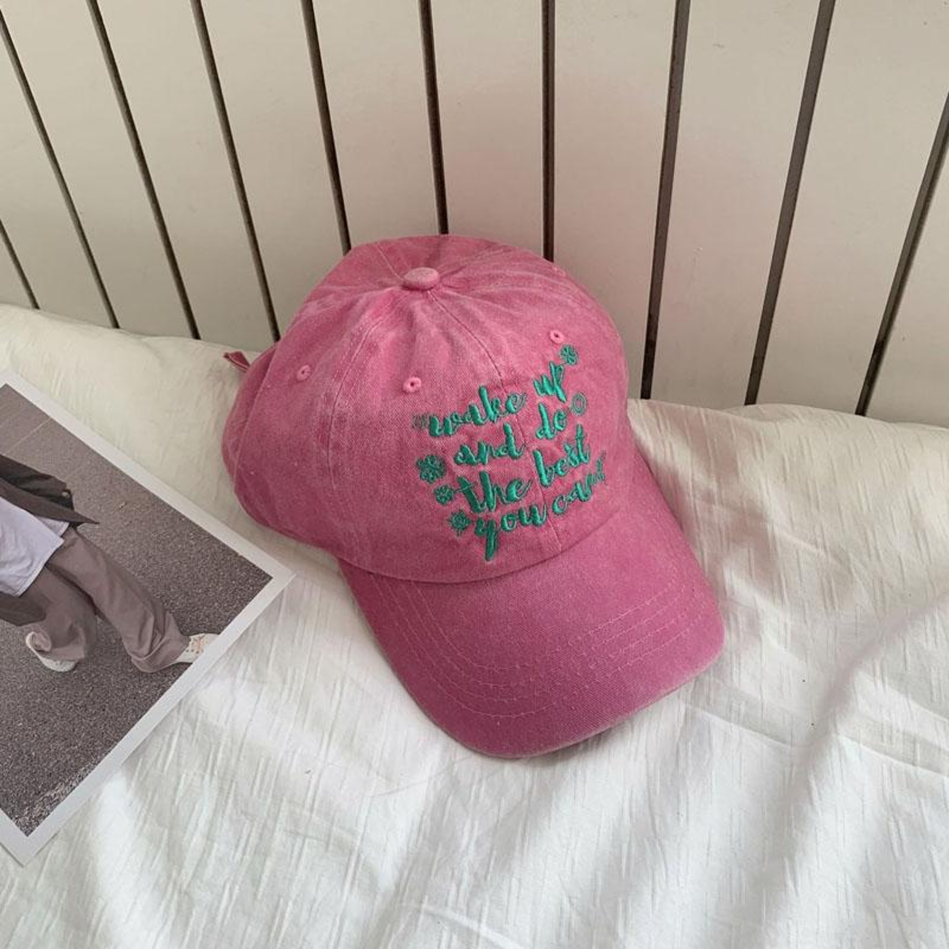Retro Embroidered Baseball Cap for Men and Women with Curved Brim – view 6