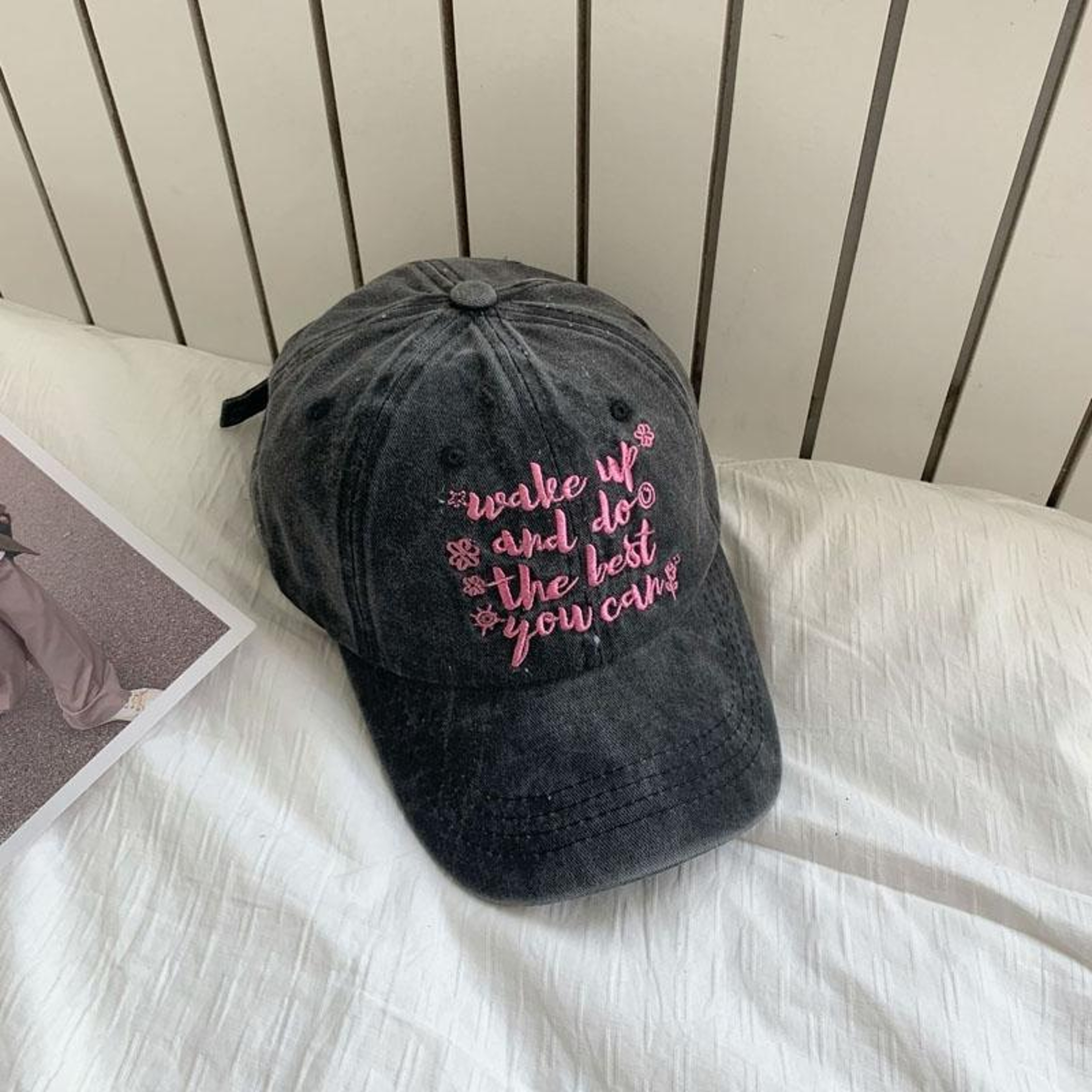 Retro Embroidered Baseball Cap for Men and Women with Curved Brim – view 5