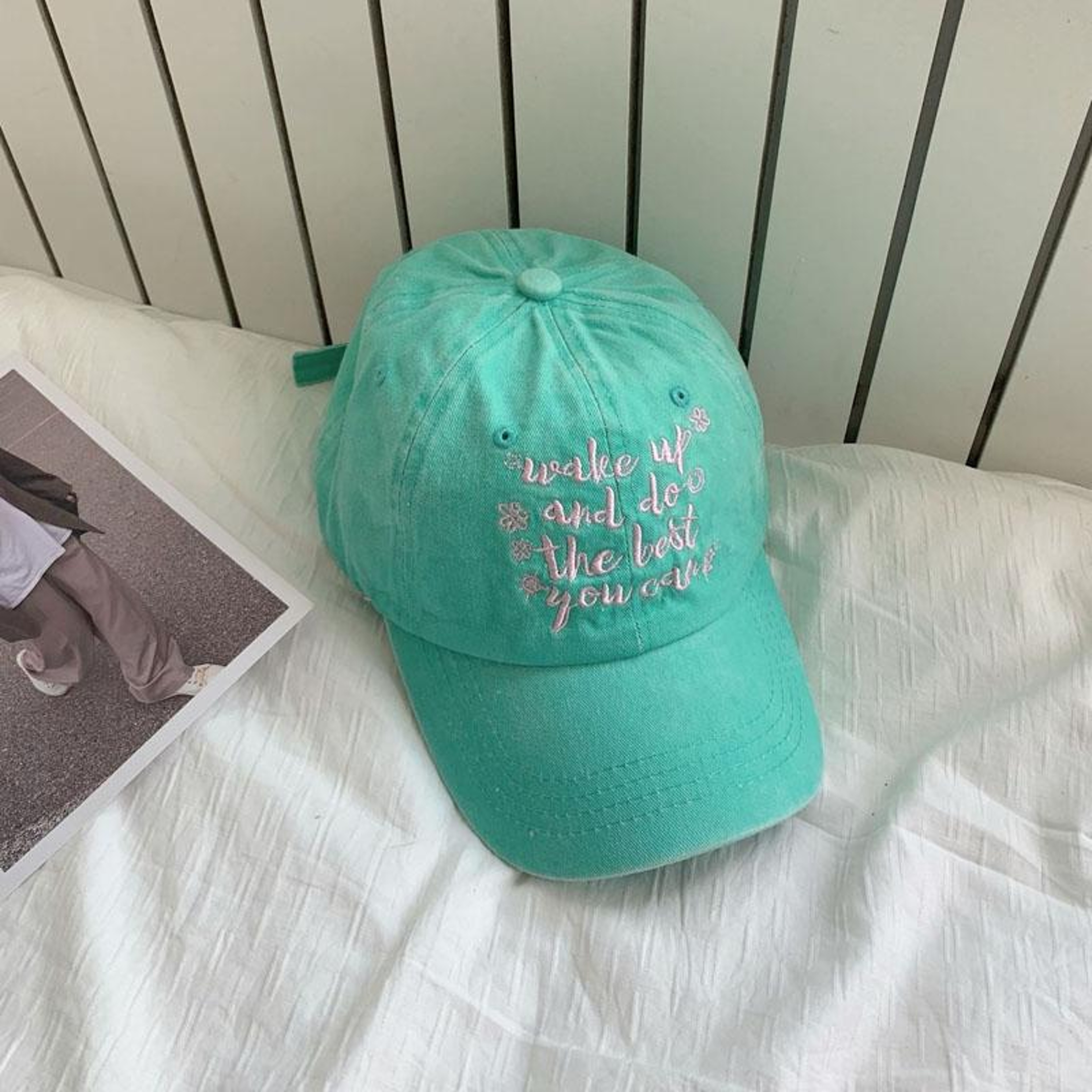 Retro Embroidered Baseball Cap for Men and Women with Curved Brim – view 9