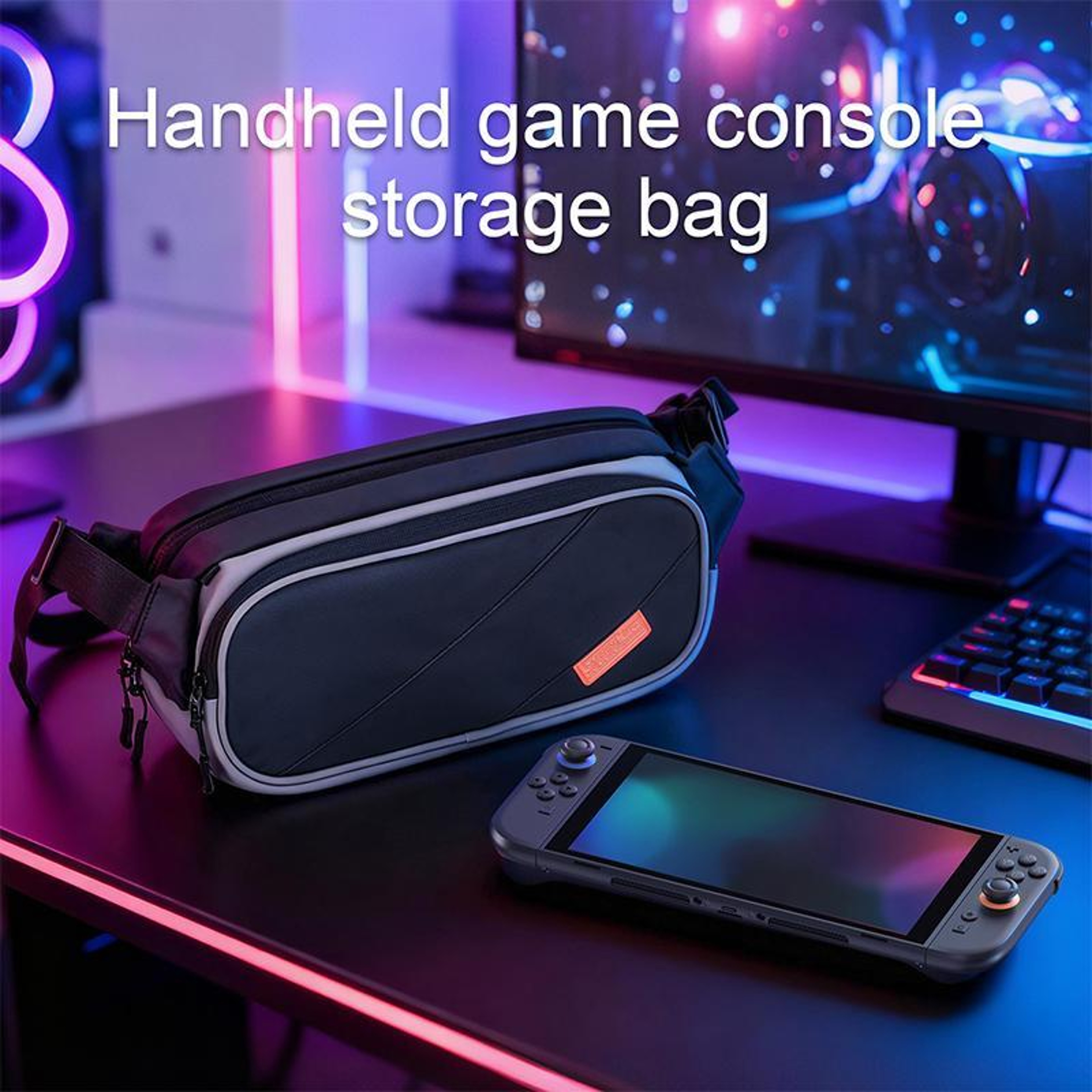 Console Crossbody Bag for Handheld Gaming Consoles with Adjustable Strap – view 2