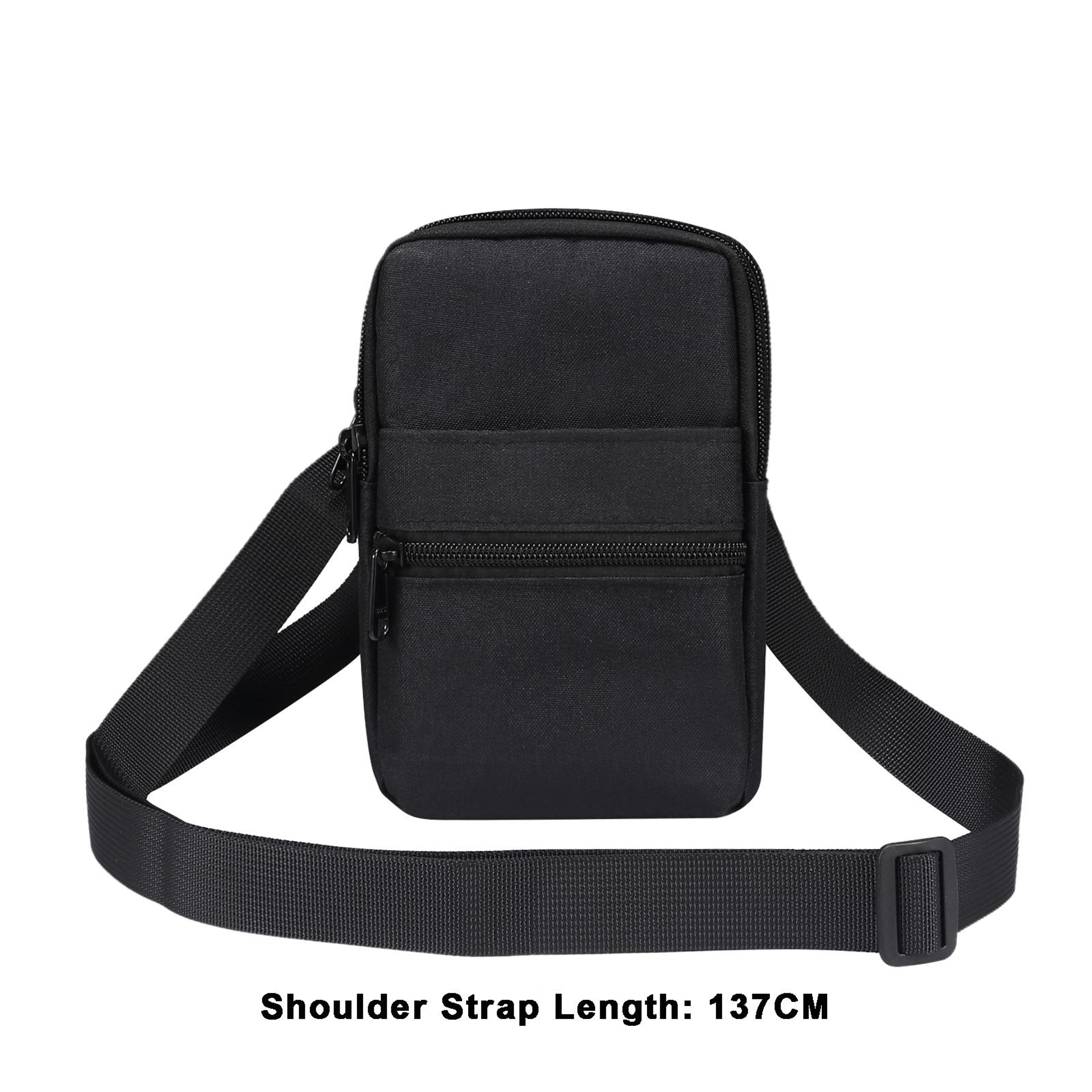 Denim Crossbody Phone Bag with Adjustable Strap and Front Pocket – view 4
