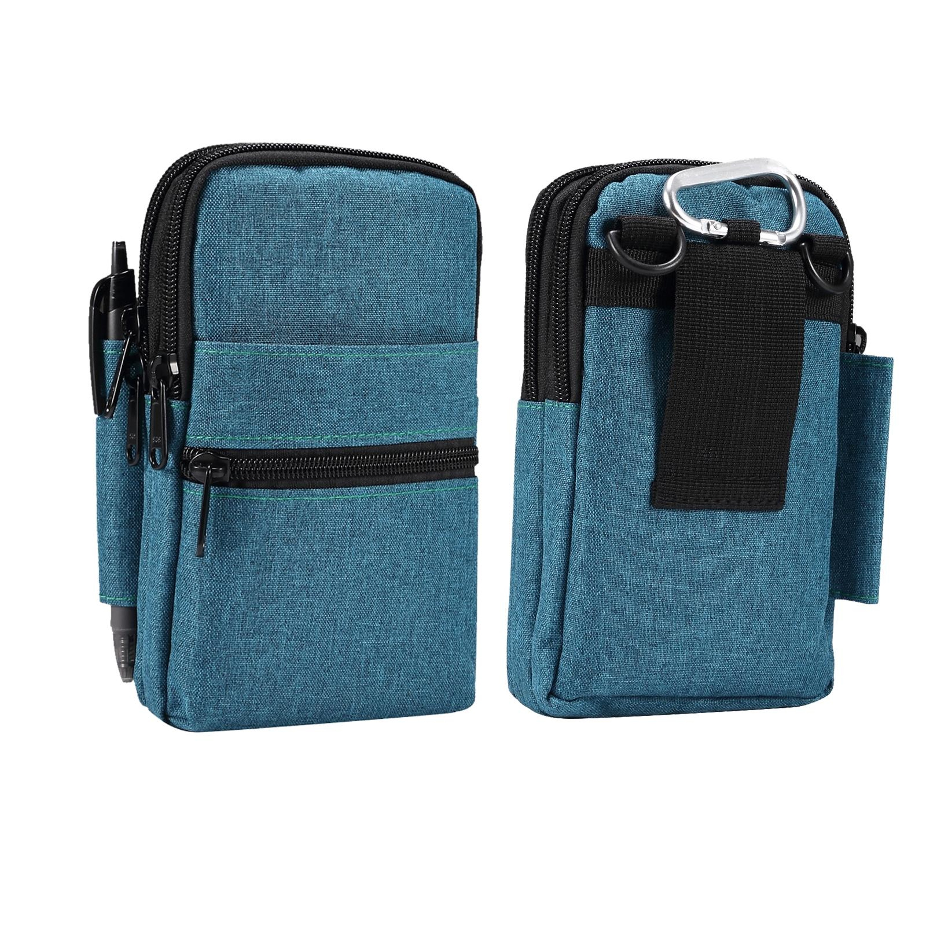 Denim Crossbody Phone Bag with Adjustable Strap and Front Pocket – view 10