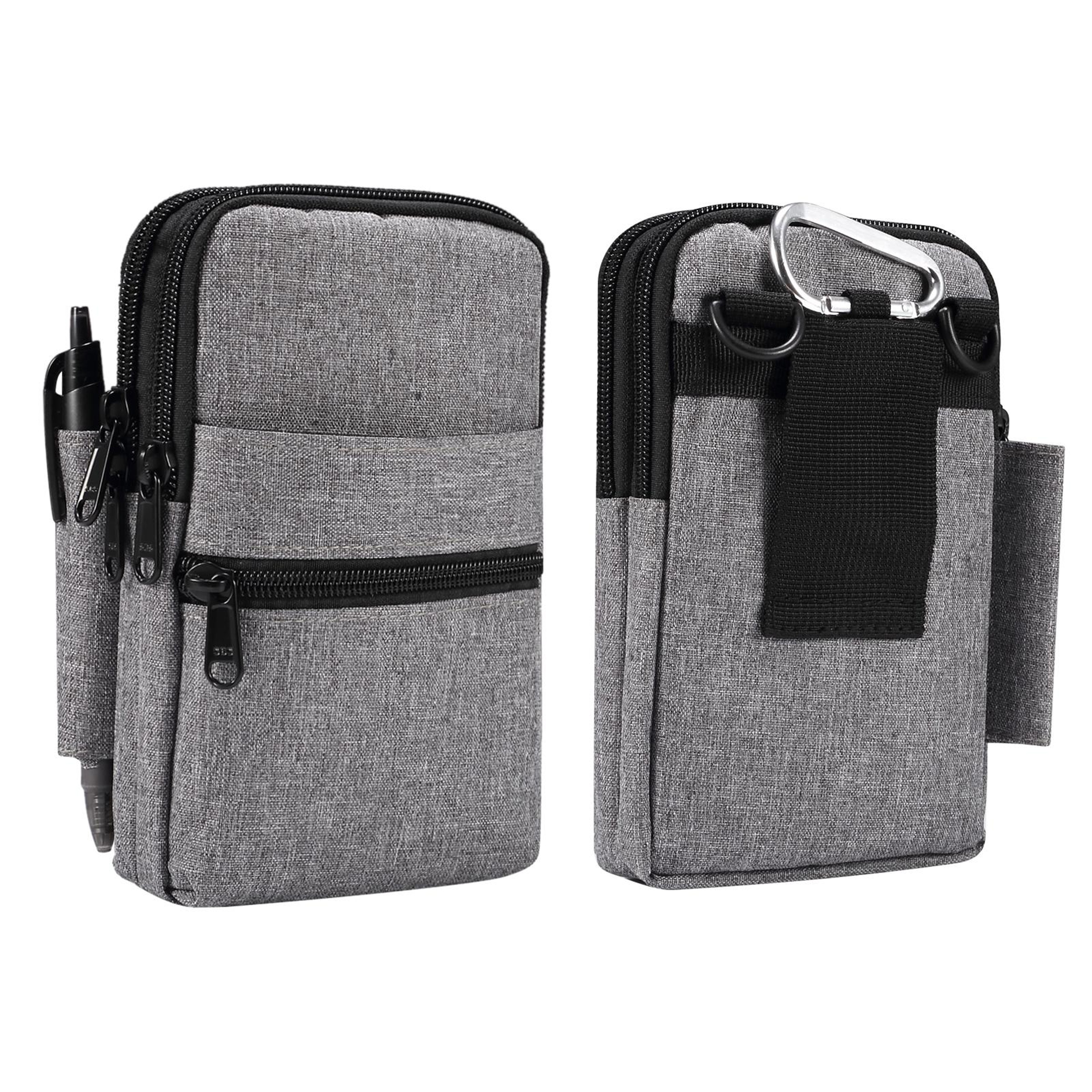 Denim Crossbody Phone Bag with Adjustable Strap and Front Pocket – view 12