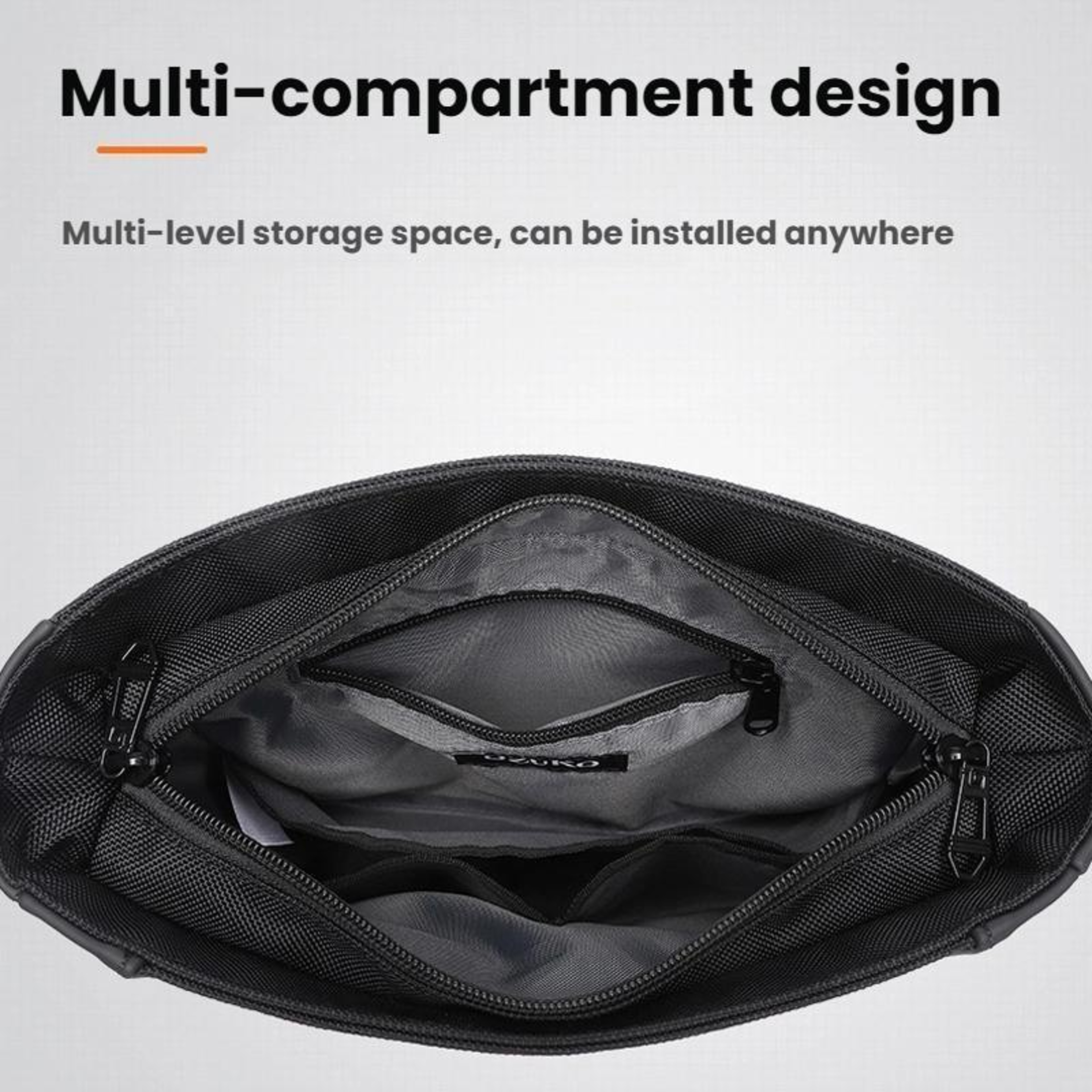 Mens Waterproof Crossbody Shoulder Bag with Multiple Pockets – view 4