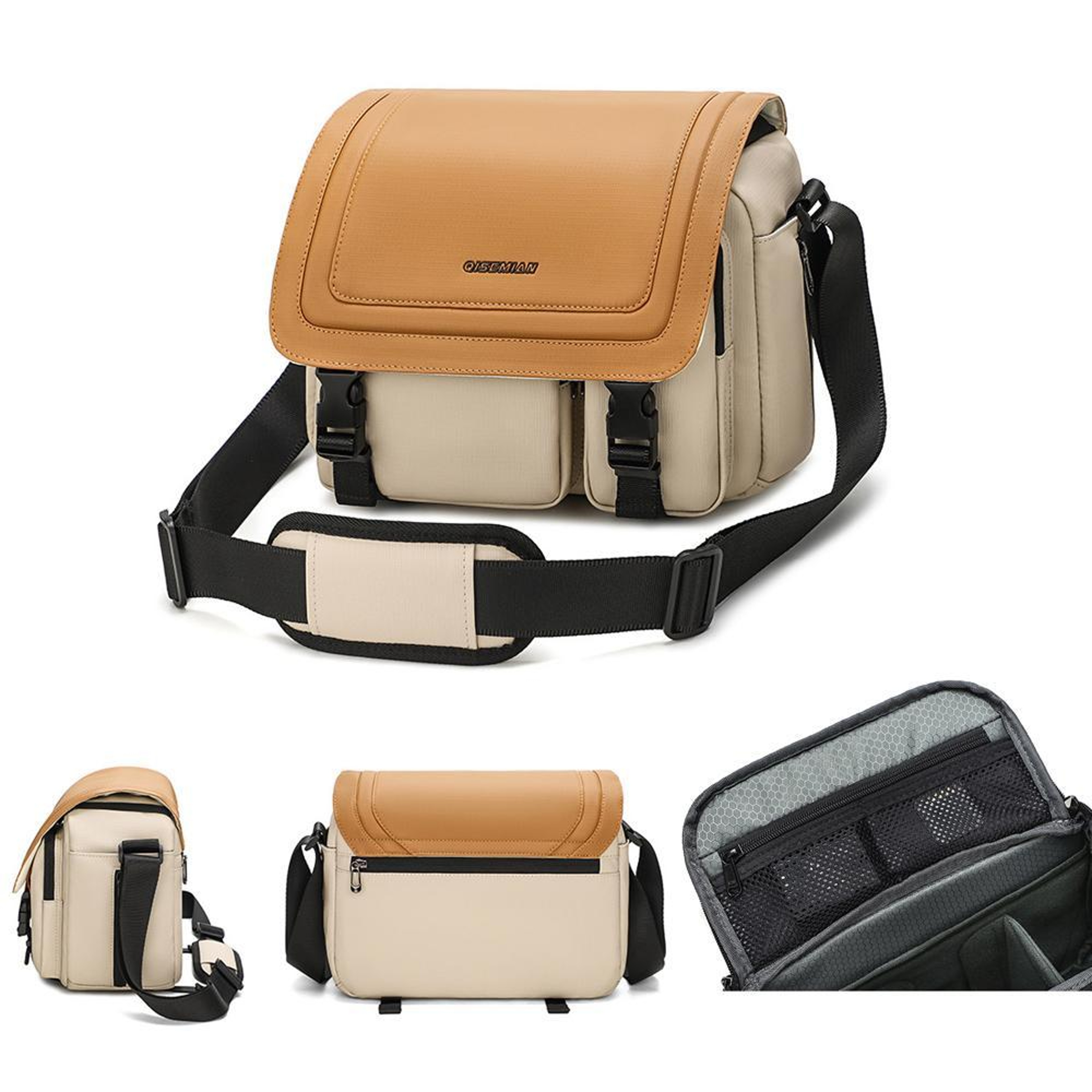 Crossbody Camera Bag With Tripod Holder And Water Resistant Finish 4