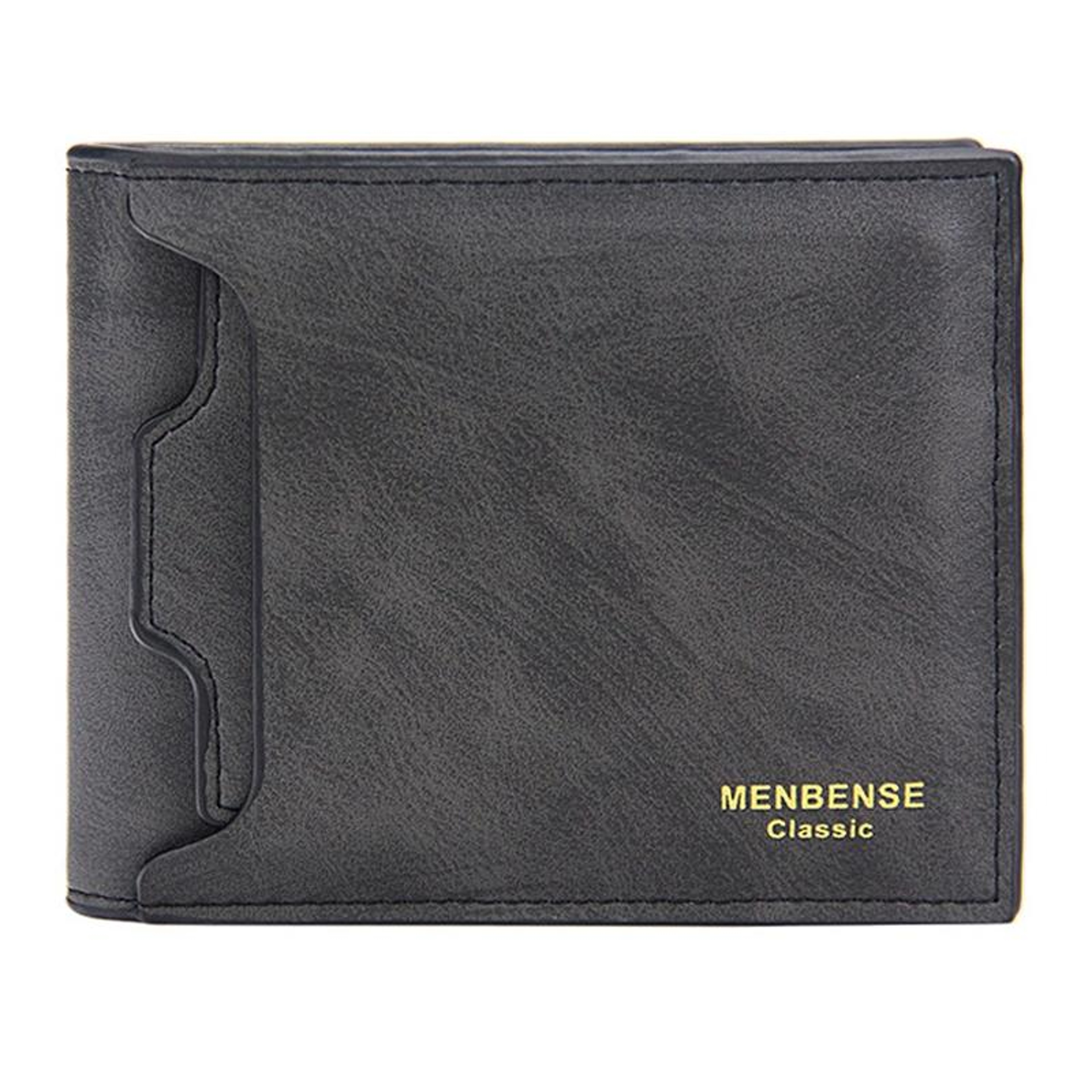 Mens Short Bifold Wallet with Multiple Card Slots and Zipper Coin Pocket – view 9