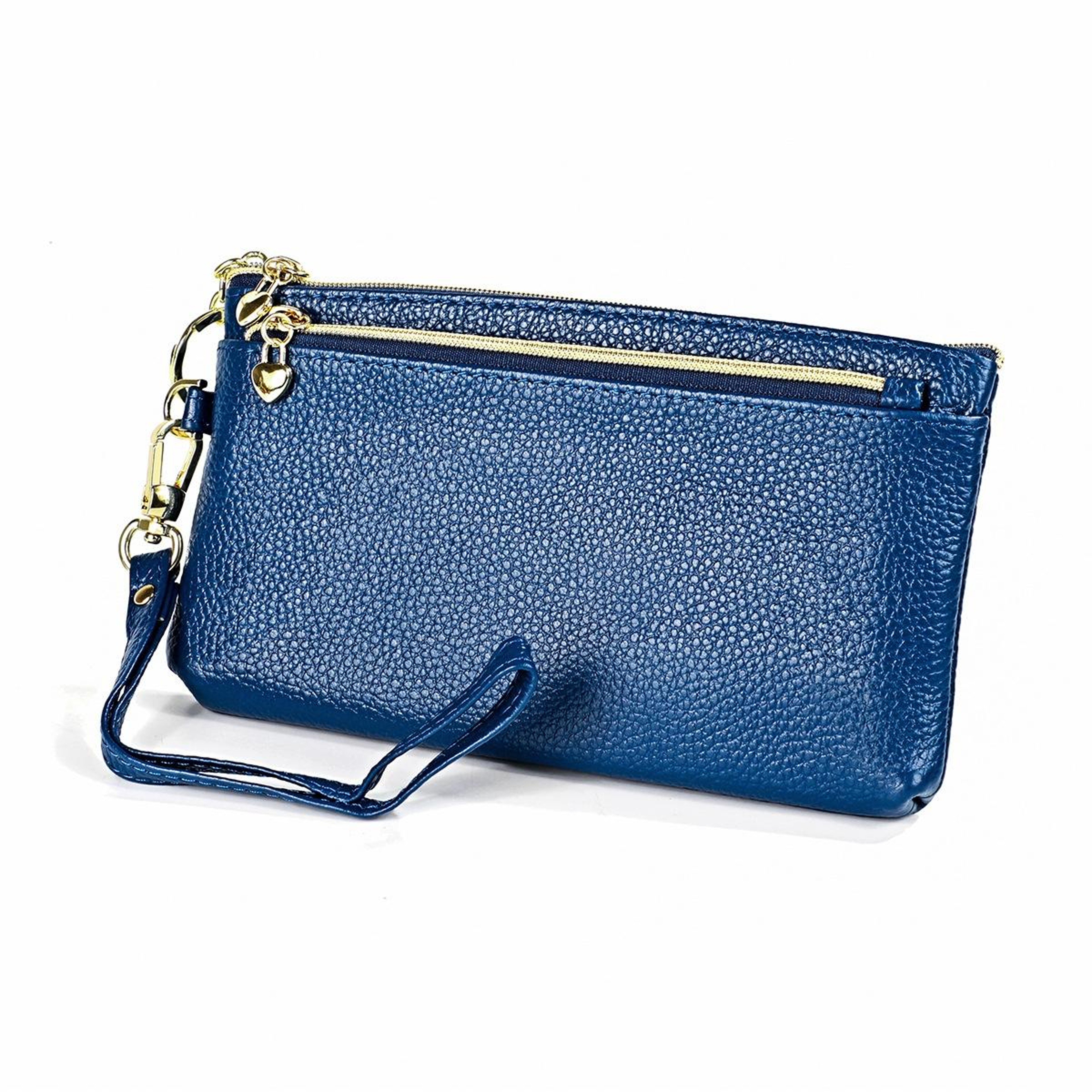 Ladies Cowhide Coin Purse and Car Key Case with Zipper – view 1