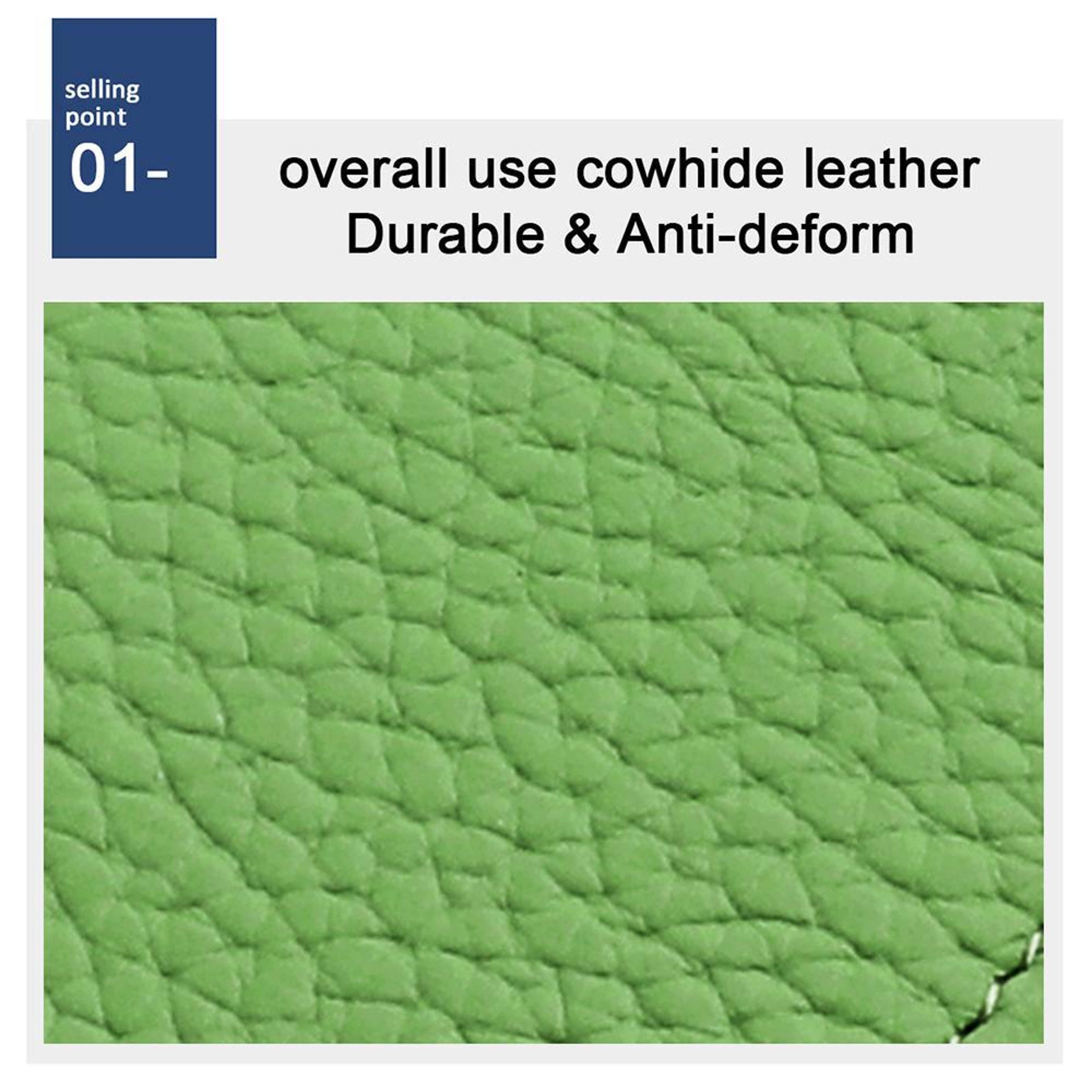 Anti Theft Genuine Leather Coin Purse with Zipper and RFID Blocking – view 8