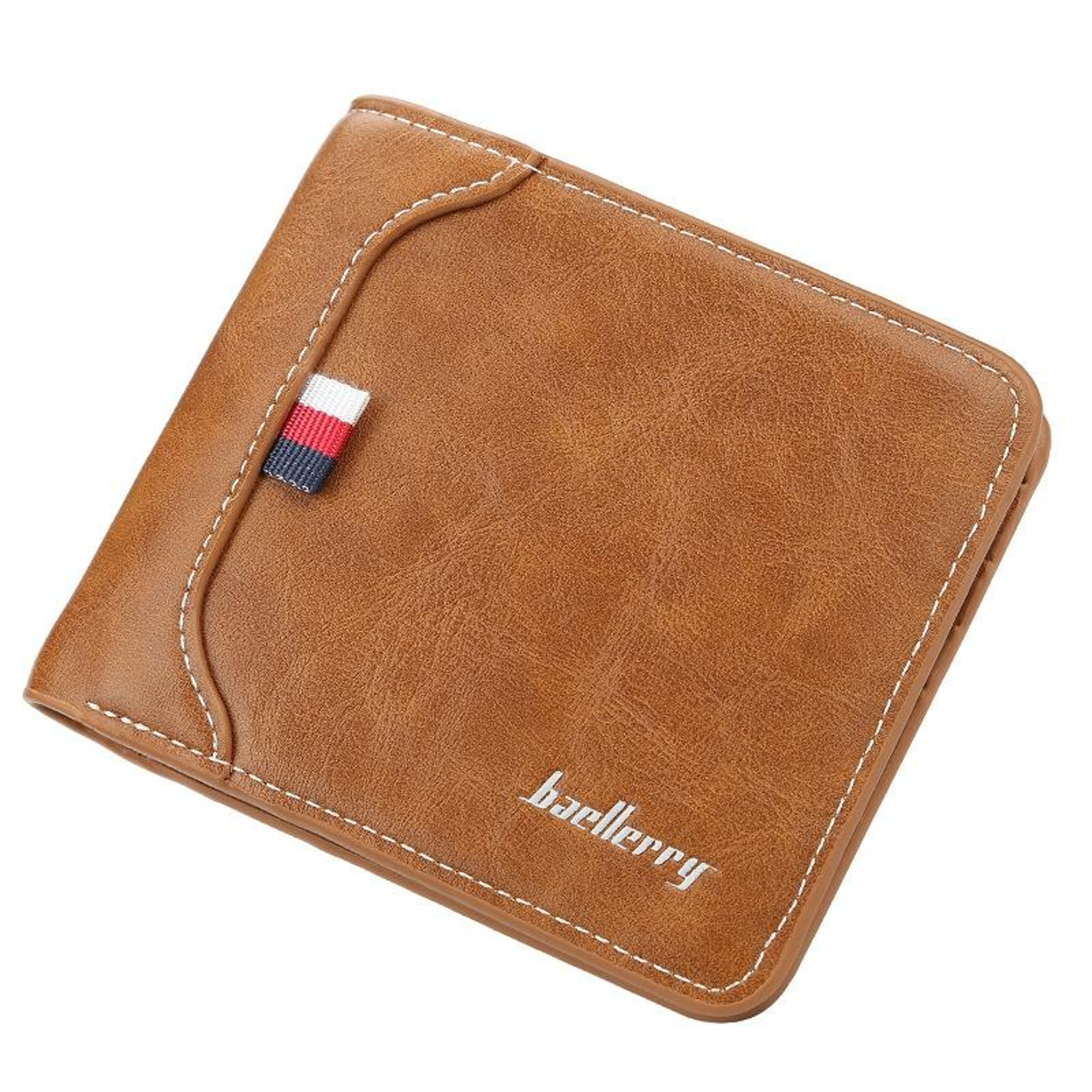 Mens Trifold Wallet with Coin Pocket and Slim Horizontal Design – view 7