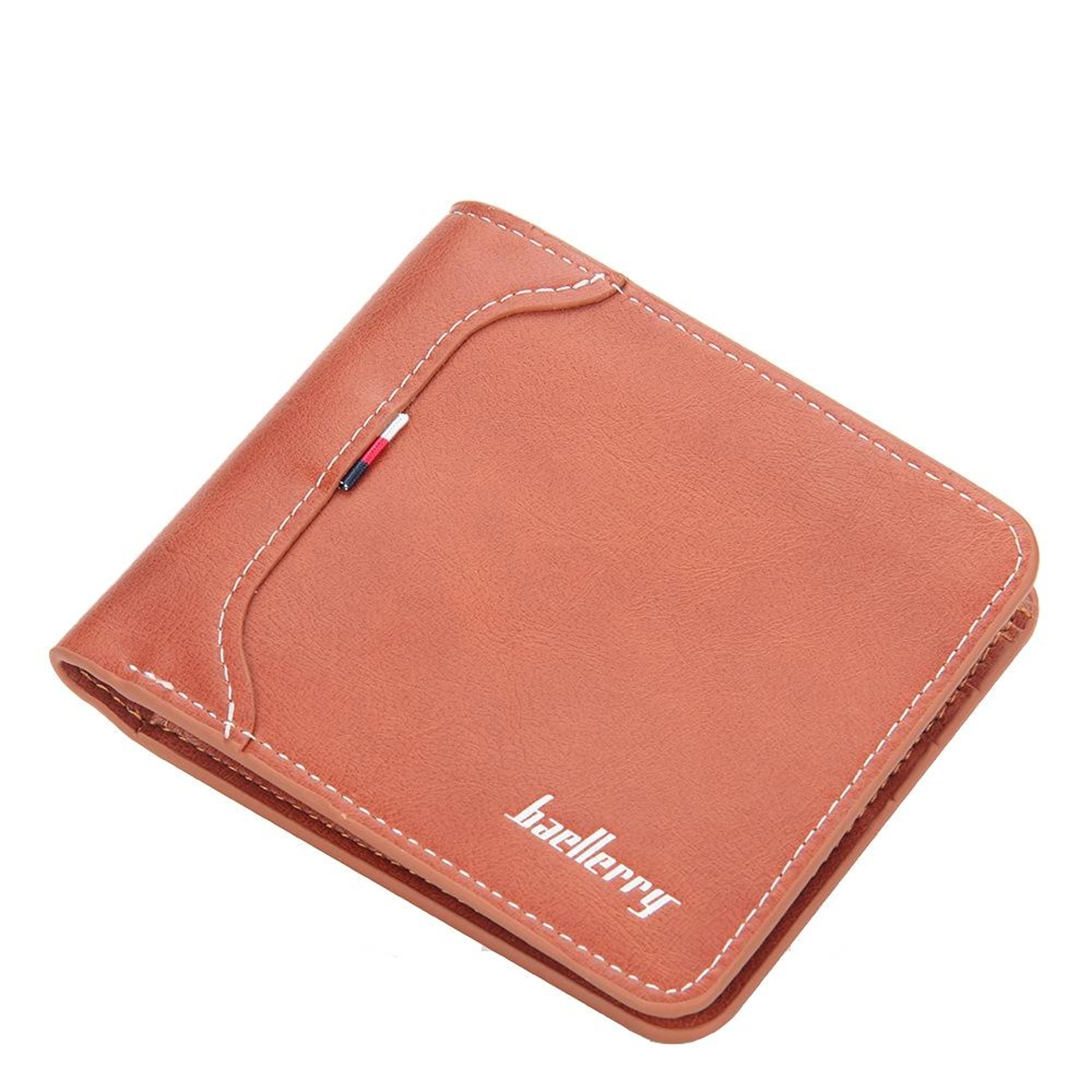Mens Trifold Wallet with Coin Pocket and Slim Horizontal Design – view 9