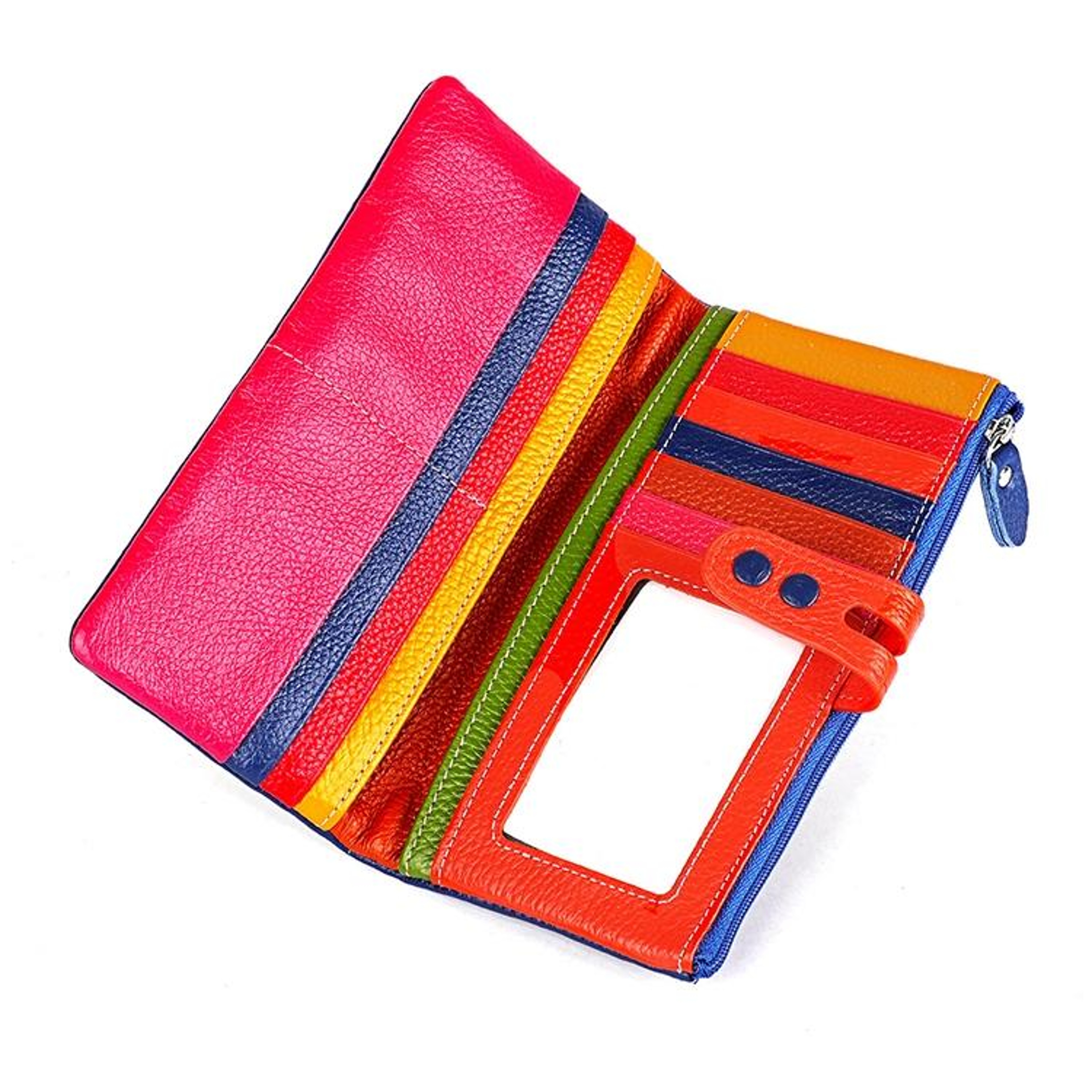 Litchi Texture Leather Wallet for Women with Zipper Closure – view 6