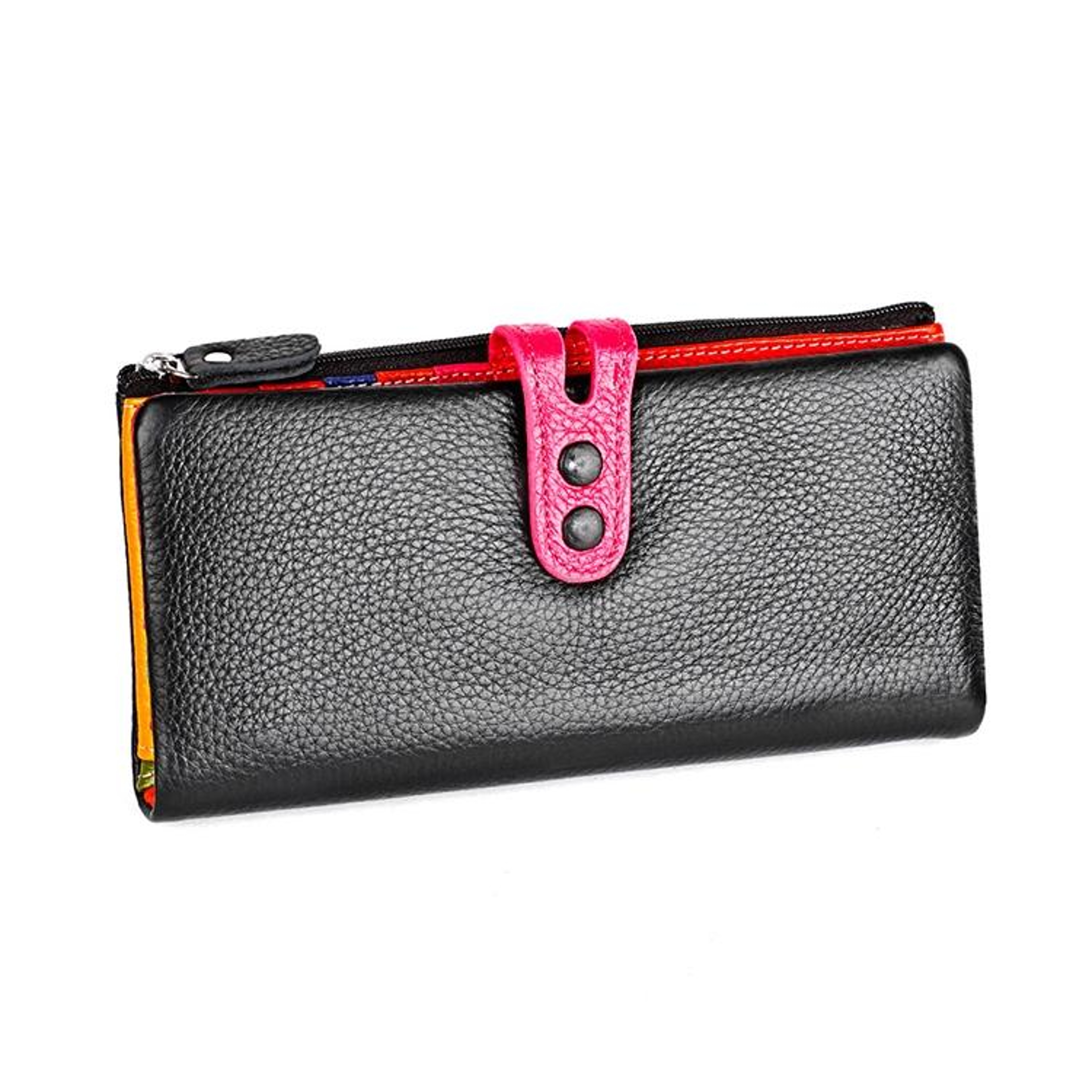 Litchi Texture Leather Wallet for Women with Zipper Closure – view 3