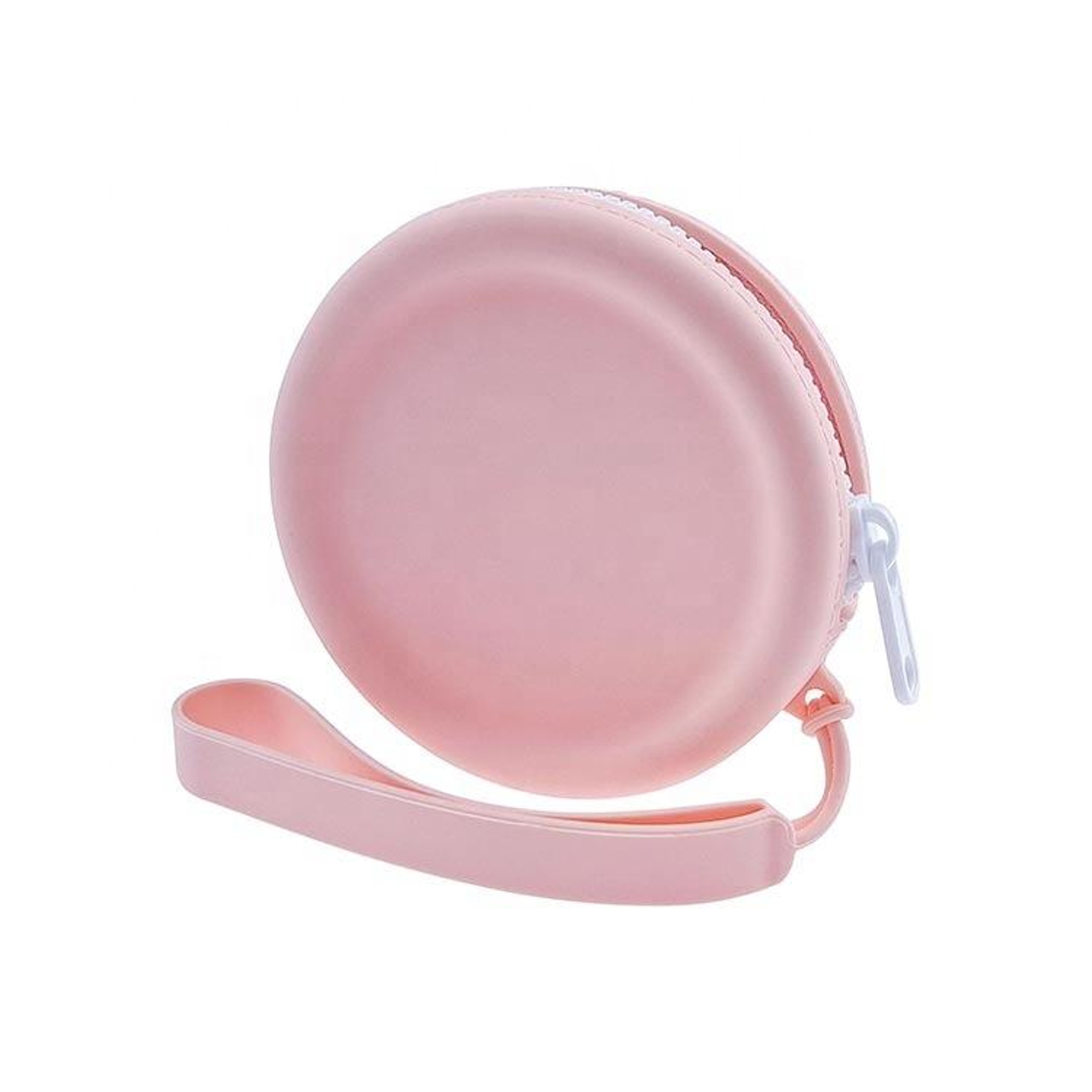 Circular Silicone Coin Purse with Zipper for Earphones and Small Essentials – view 9