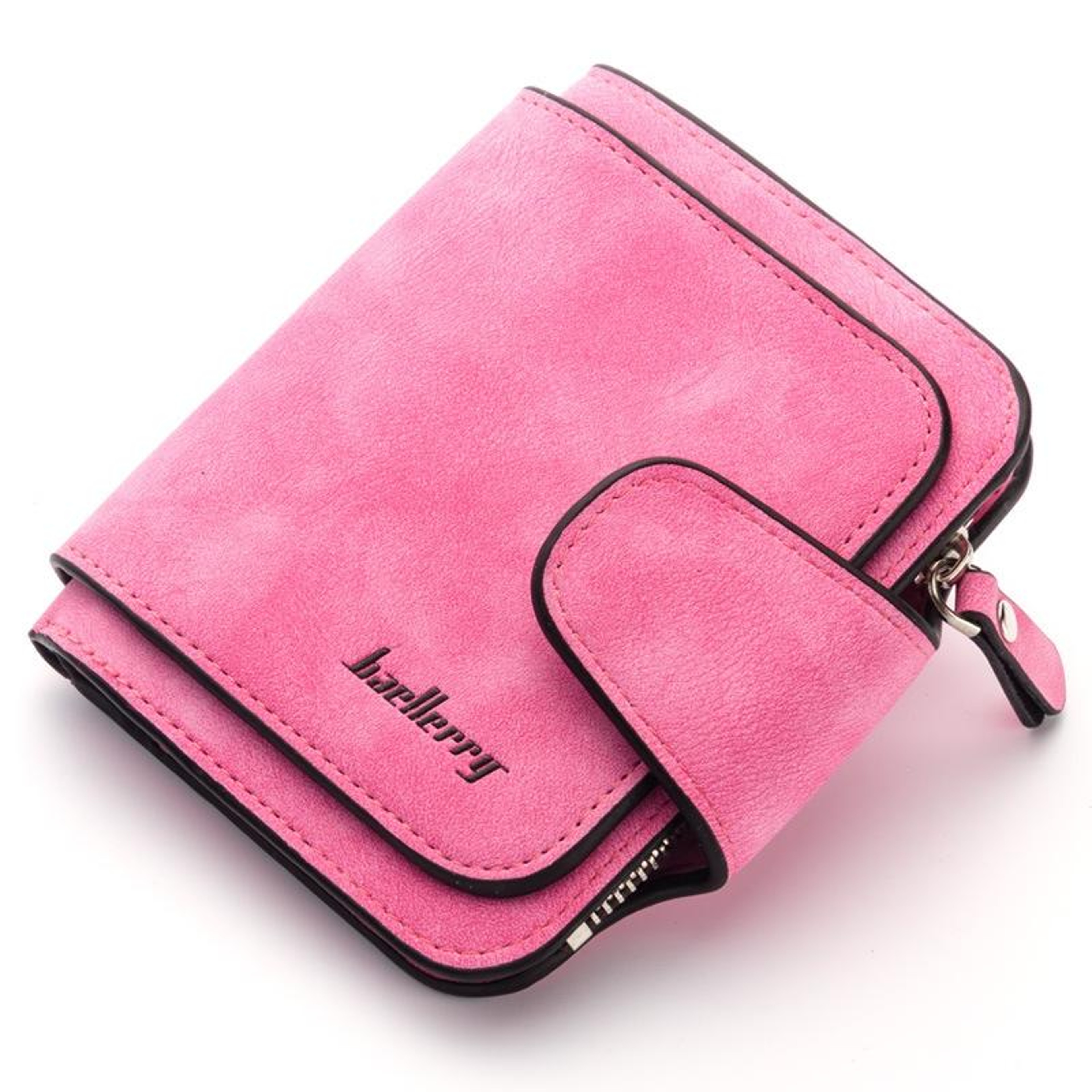 Small PU Leather Coin Purse for Women with Zipper and Buckle Closure – view 7