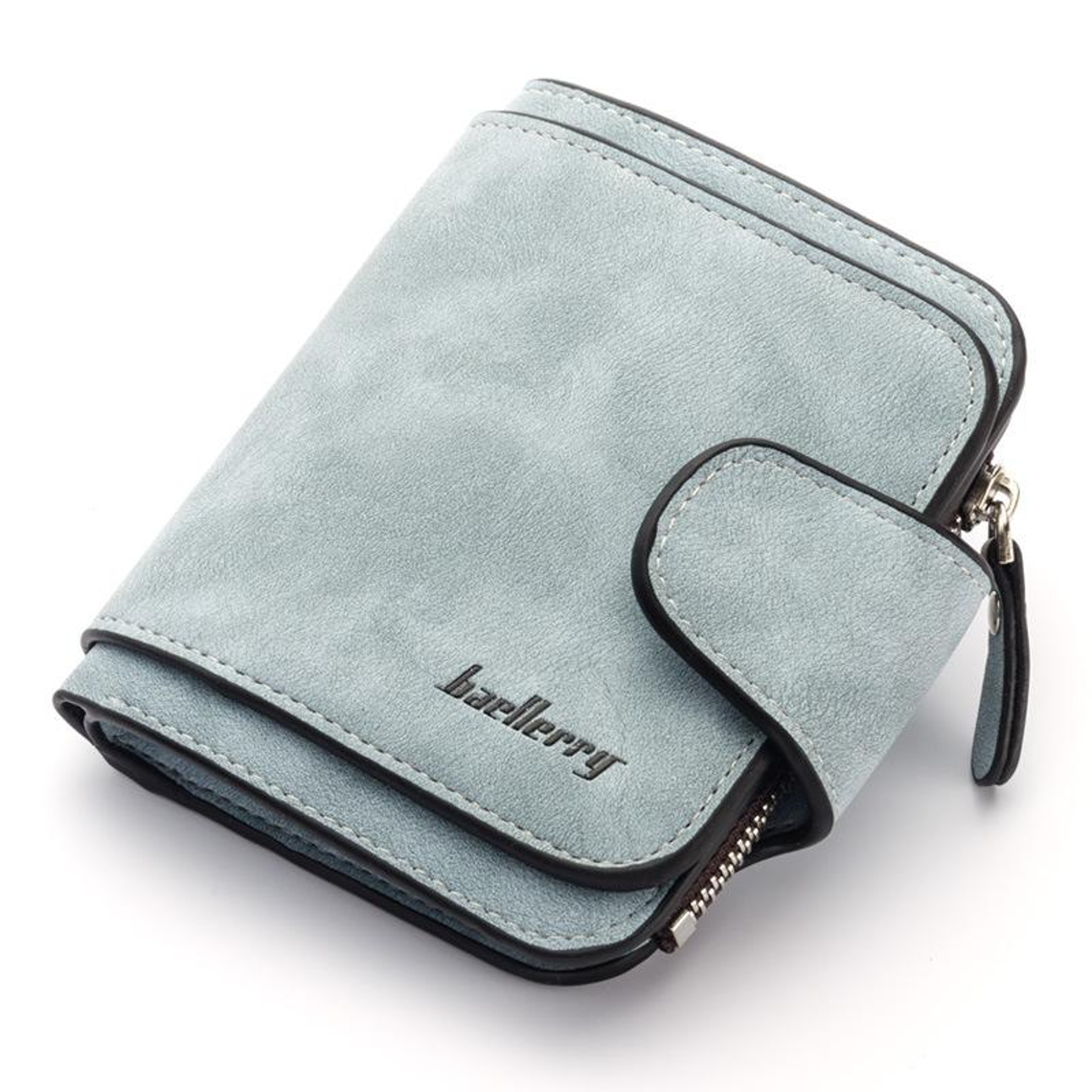 Small PU Leather Coin Purse for Women with Zipper and Buckle Closure – view 9