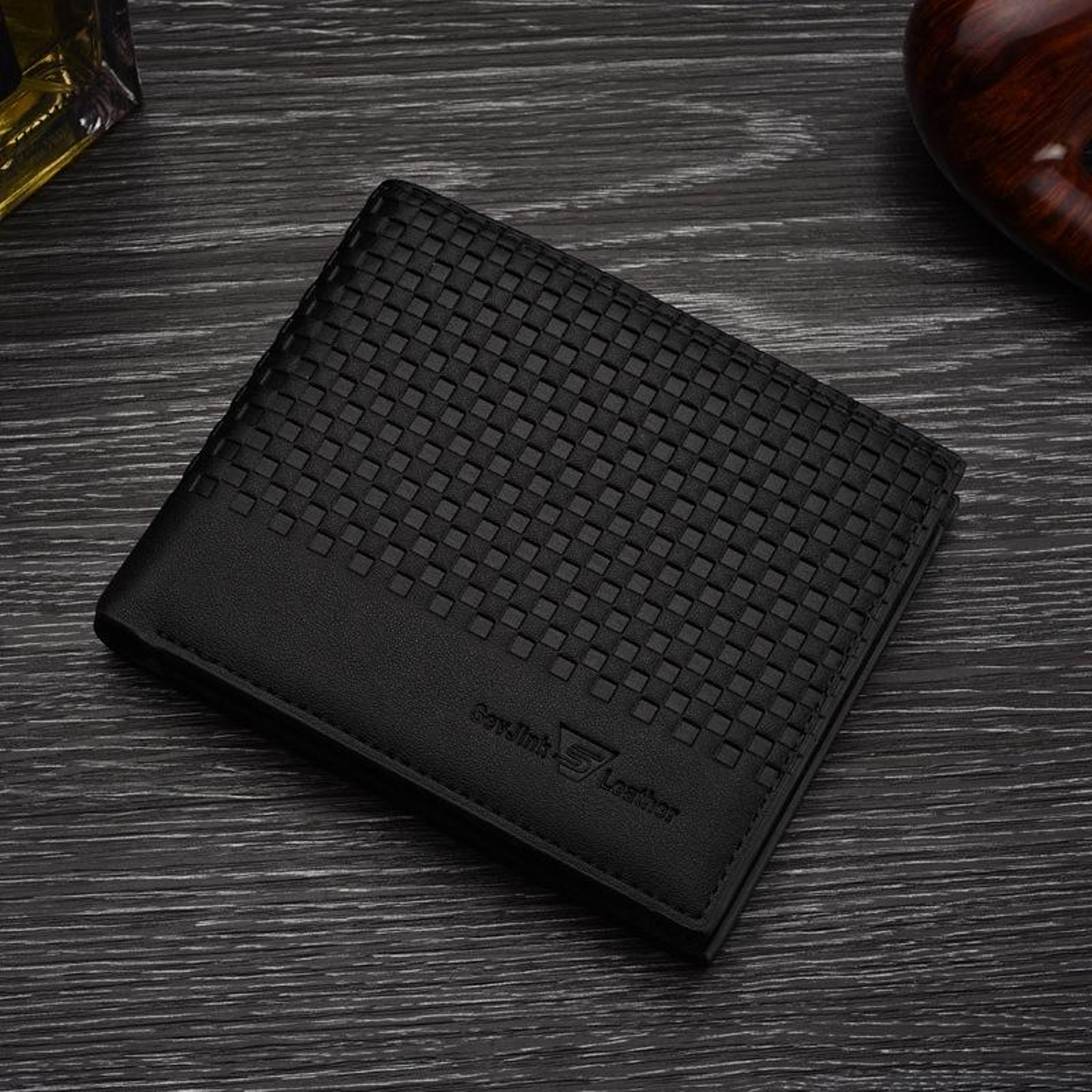 Mens Business Bifold Wallet With Card Slots And Photo Holder 6