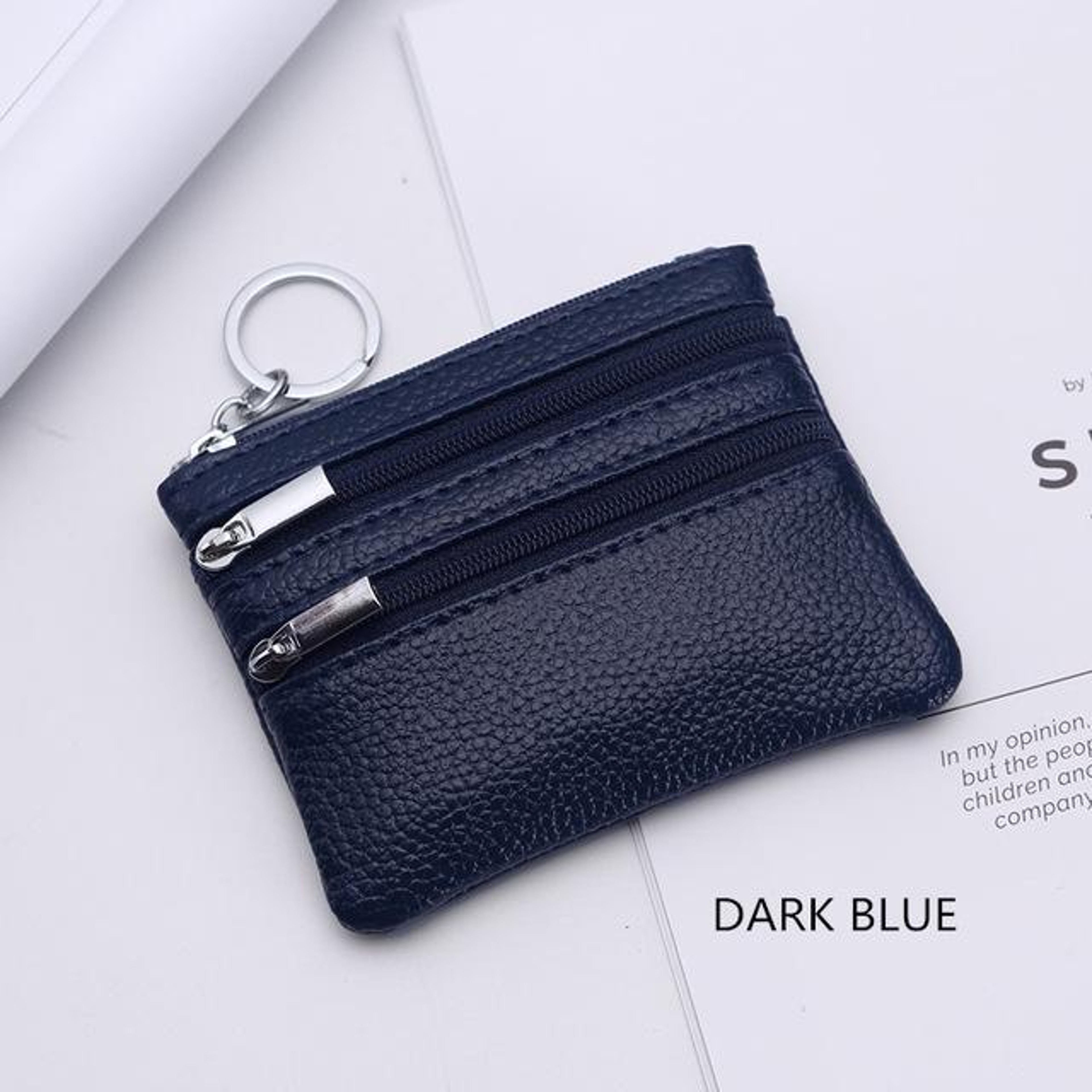 Womens Small PU Leather Zipper Wallet with Coin Purse and Card Holder – view 19