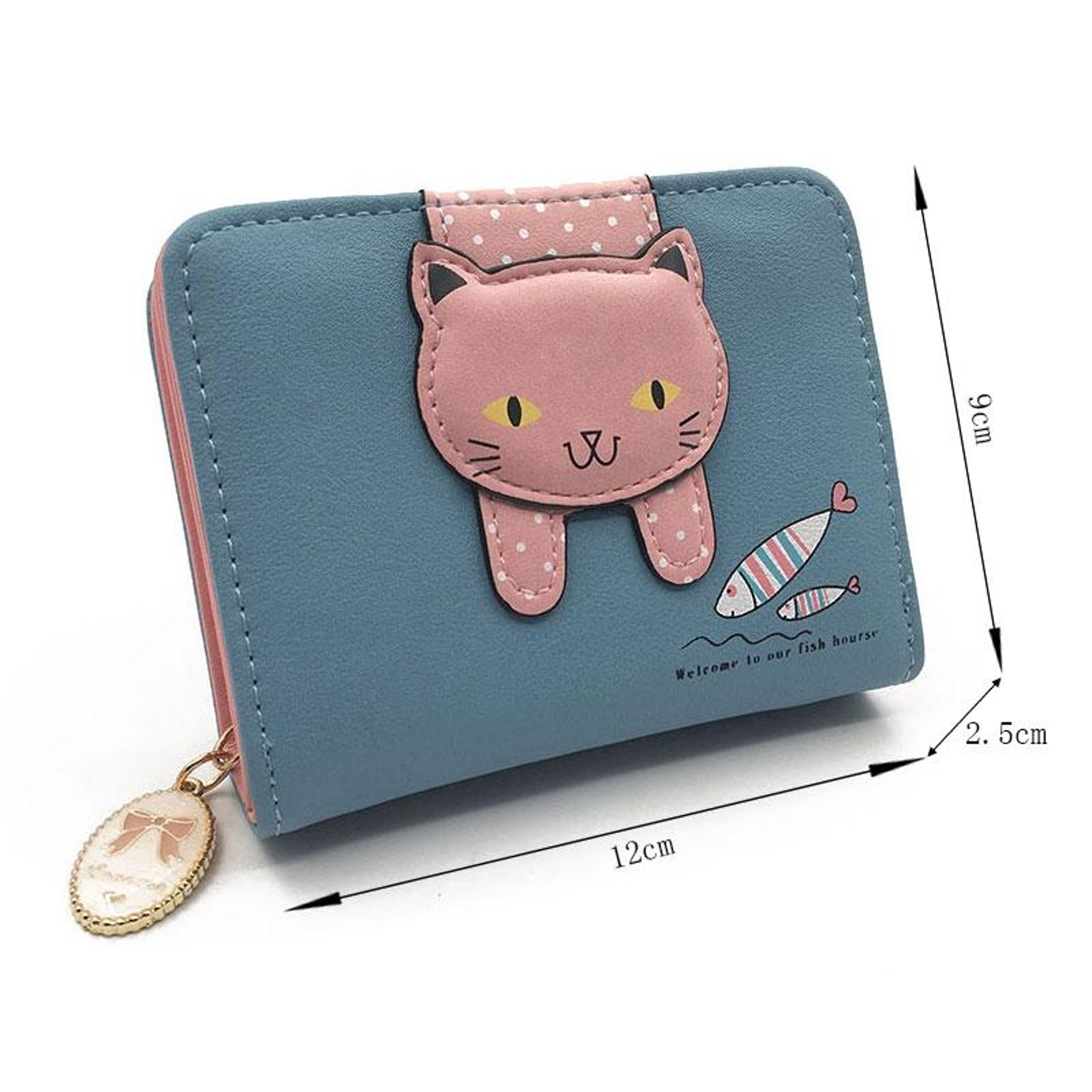 Cute Cat Zipper Wallet for Women with Card Slots and Coin Pocket – view 4